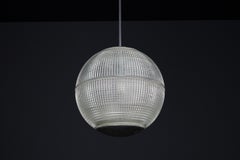Rara lámpara colgante XL de holofano - Farola original de París, Francia, 1960