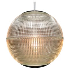 Rare XL Holophane Pendant Light – Original Paris Streetlamp, France, 1960