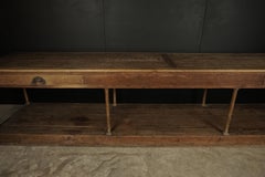 Rare Extra Large Oak Console from France, circa 1900