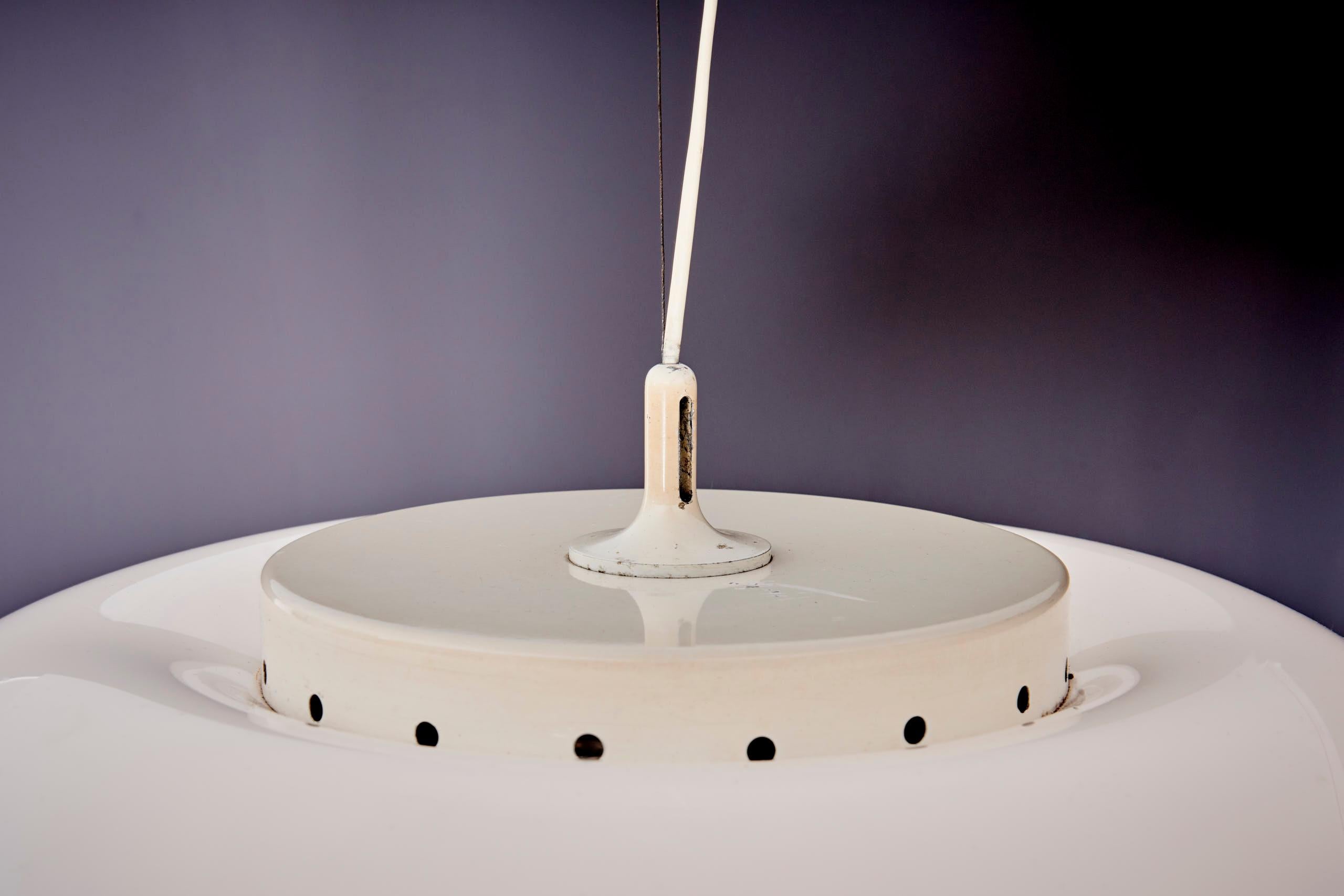 Fine XX secolo Rare XL Pendant Lamp by Martinelli Luce in vendita