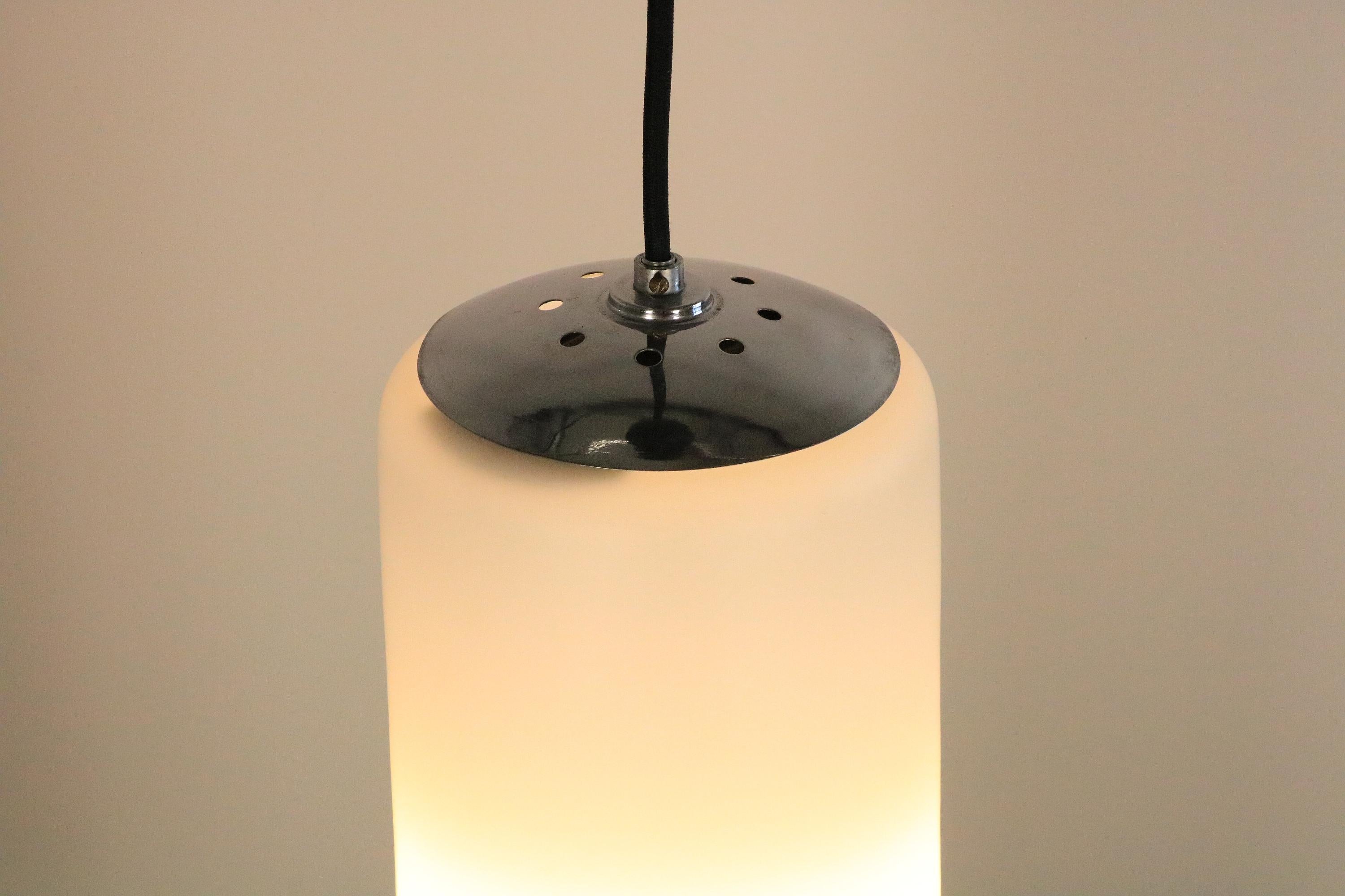 German Rare XL Pendant Lamp by Wilhelm Wagenfeld for Peill & Putzler, Colonia, 1950s For Sale