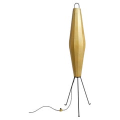 Rare XXL Mid Century Modern Tripod Cocoon floor lamp by Vereinigte Werkstätten