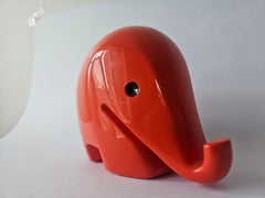 Rare XXL Midcentury Money Box Elephant, designed by Luigi Colani, Drumbo, 1970s