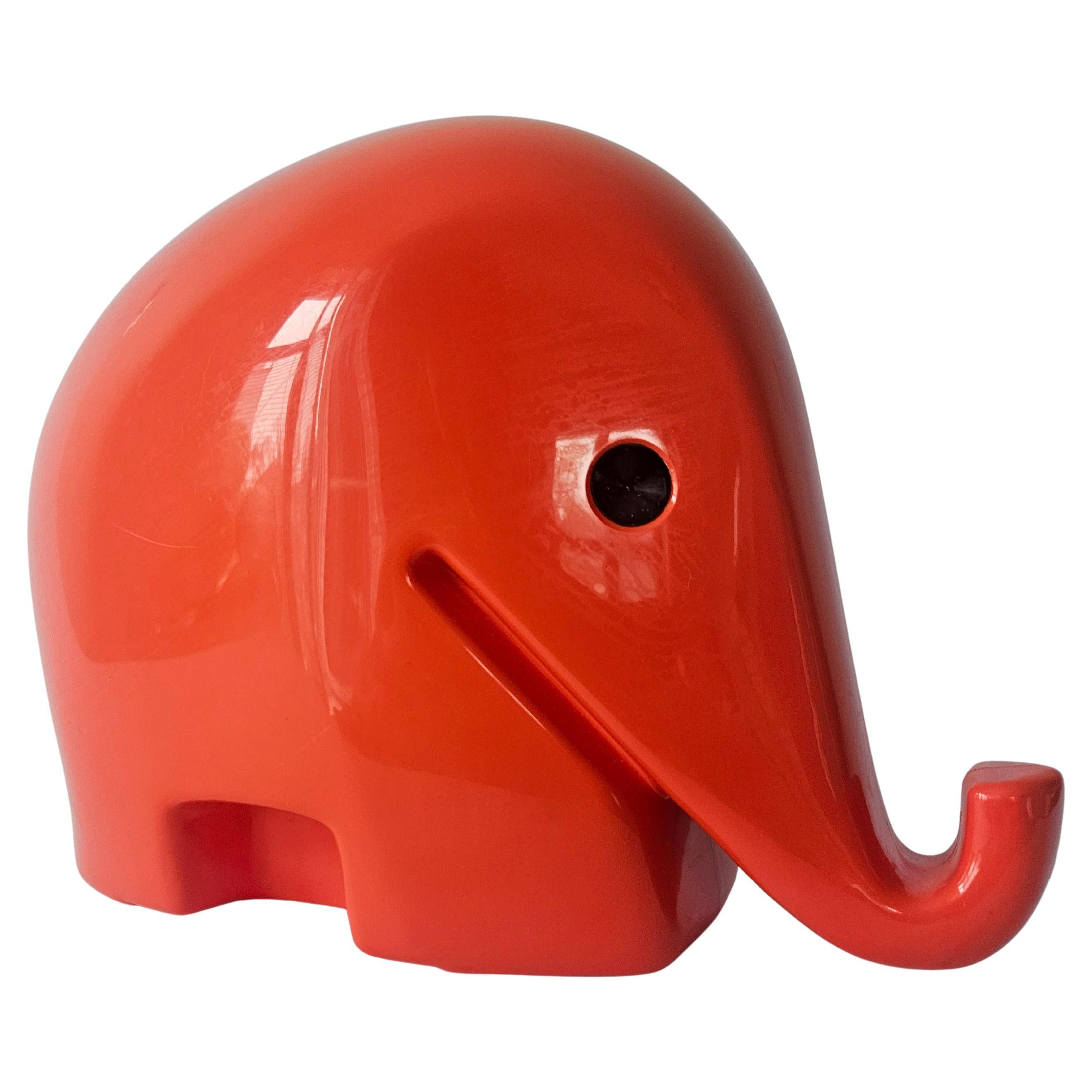 Rare tirelire XXL en forme d'éléphant du milieu du siècle, designée par Luigi Colani, Drumbo, années 1970
