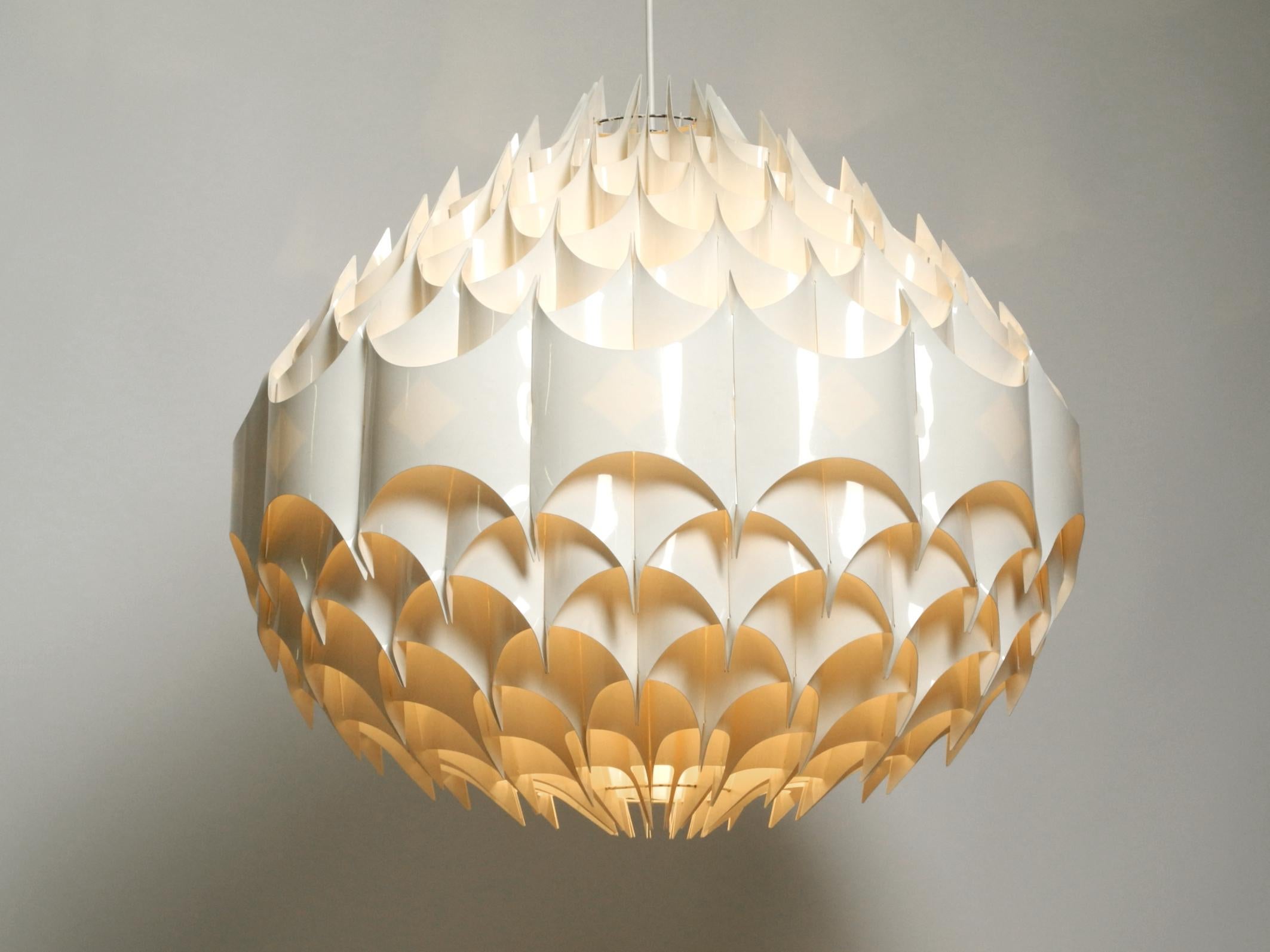Space Age Rare XXL pendant lamp Rytmic by Havlova Milanda 1969 for Vest  Made in Austria For Sale