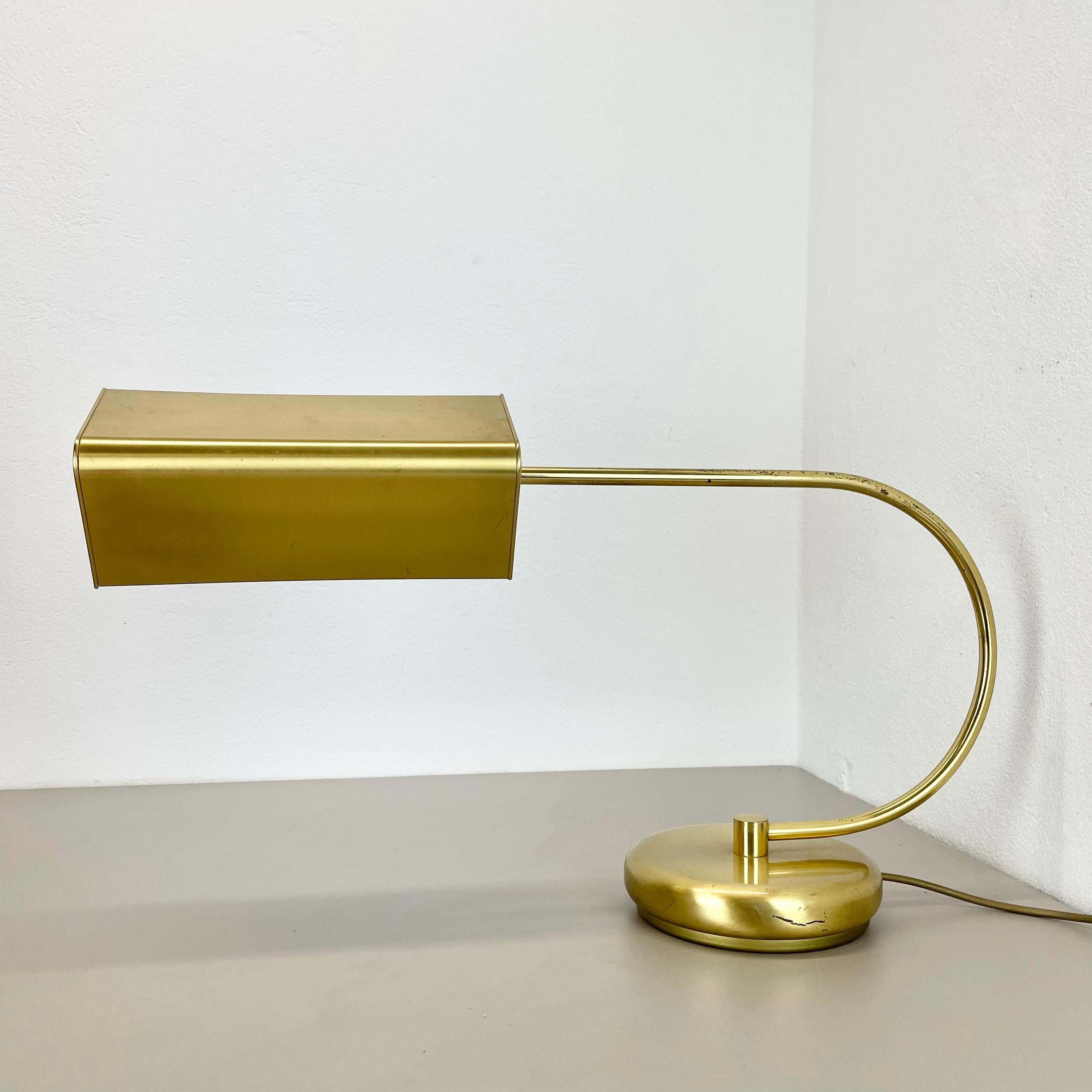 Rare lampe de table de style KOCH AND LOWY xxl SPACE AGE en laiton, Allemagne 1970 en vente 4