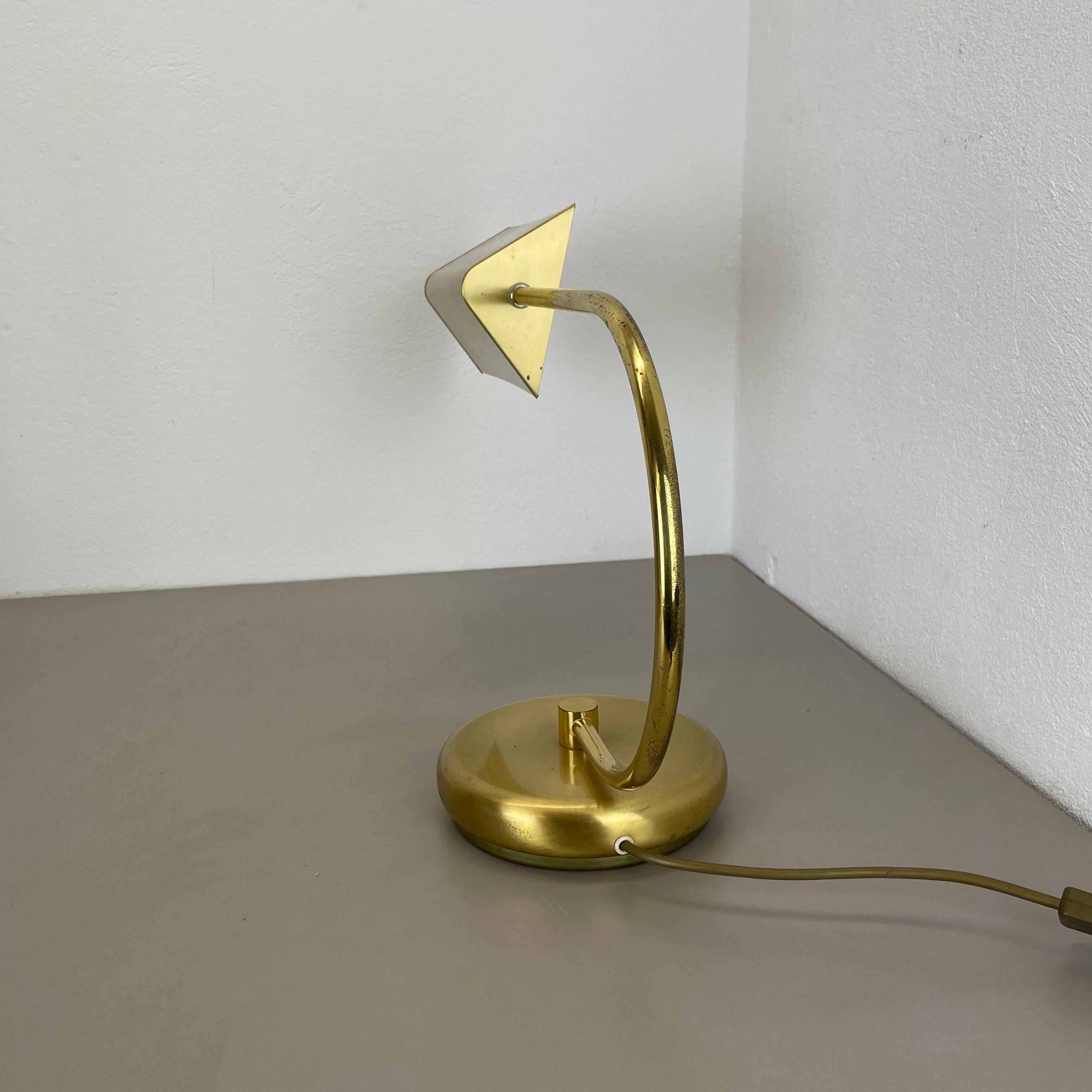 Rare lampe de table de style KOCH AND LOWY xxl SPACE AGE en laiton, Allemagne 1970 en vente 9