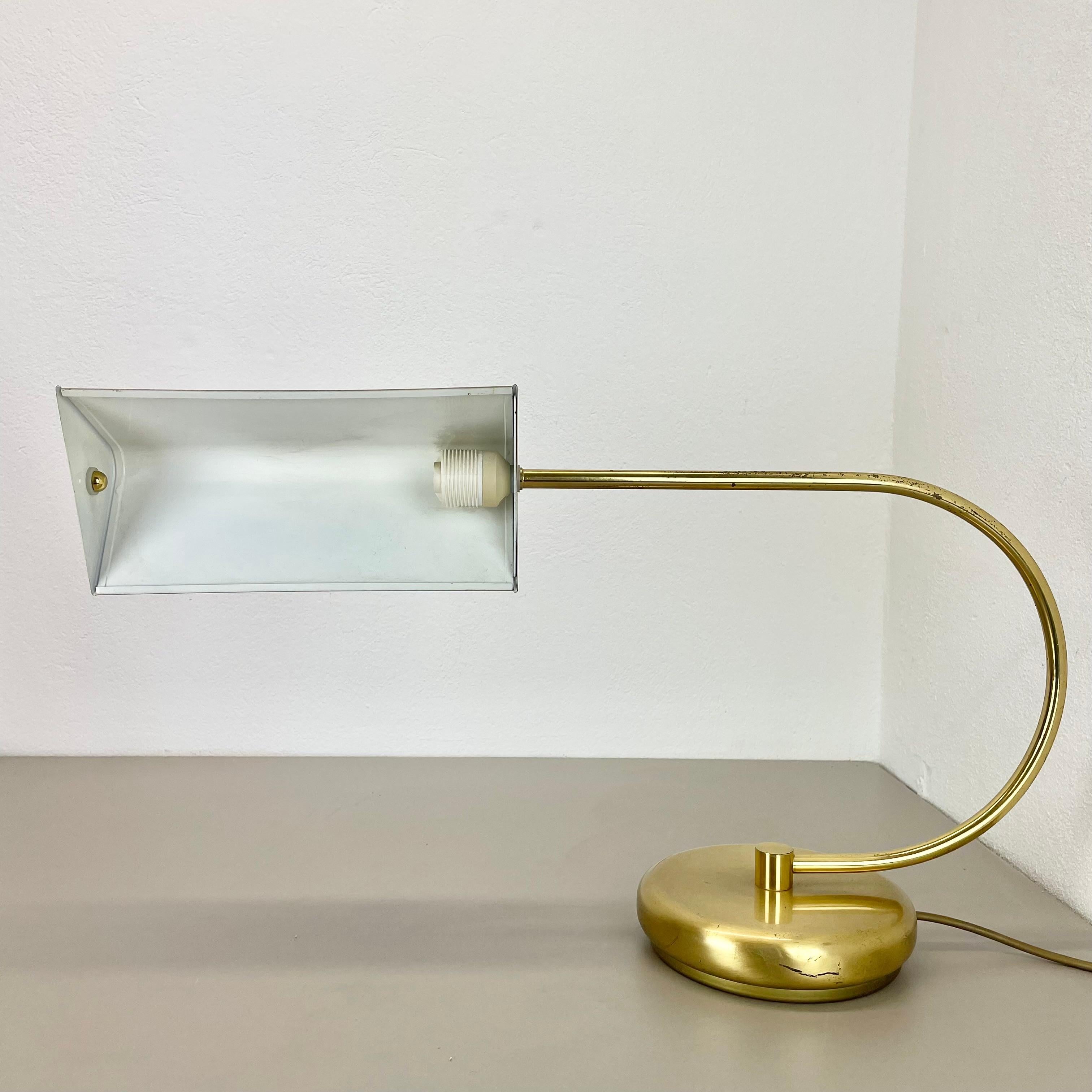 Mid-Century Modern Rare lampe de table de style KOCH AND LOWY xxl SPACE AGE en laiton, Allemagne 1970 en vente