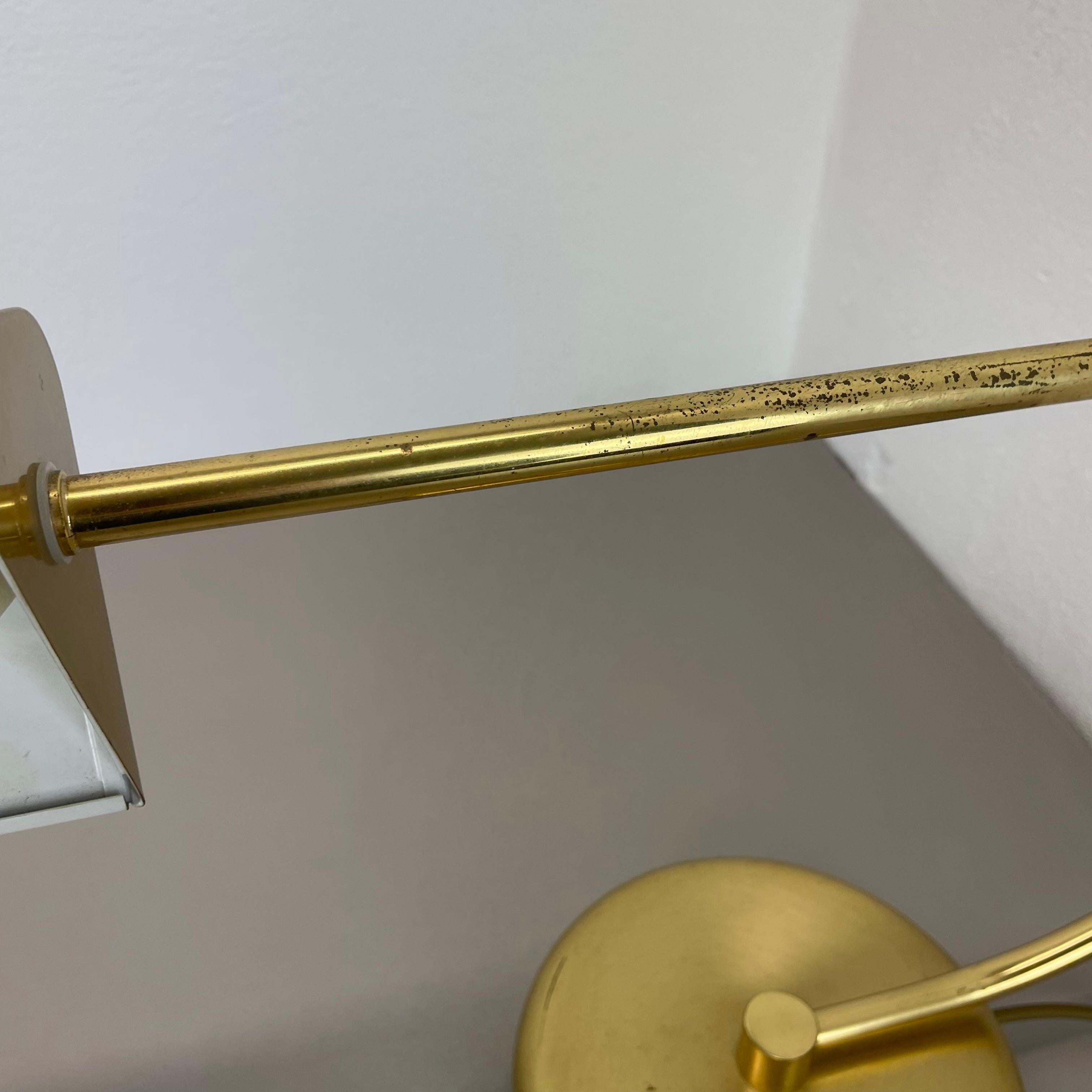 20ième siècle Rare lampe de table de style KOCH AND LOWY xxl SPACE AGE en laiton, Allemagne 1970 en vente