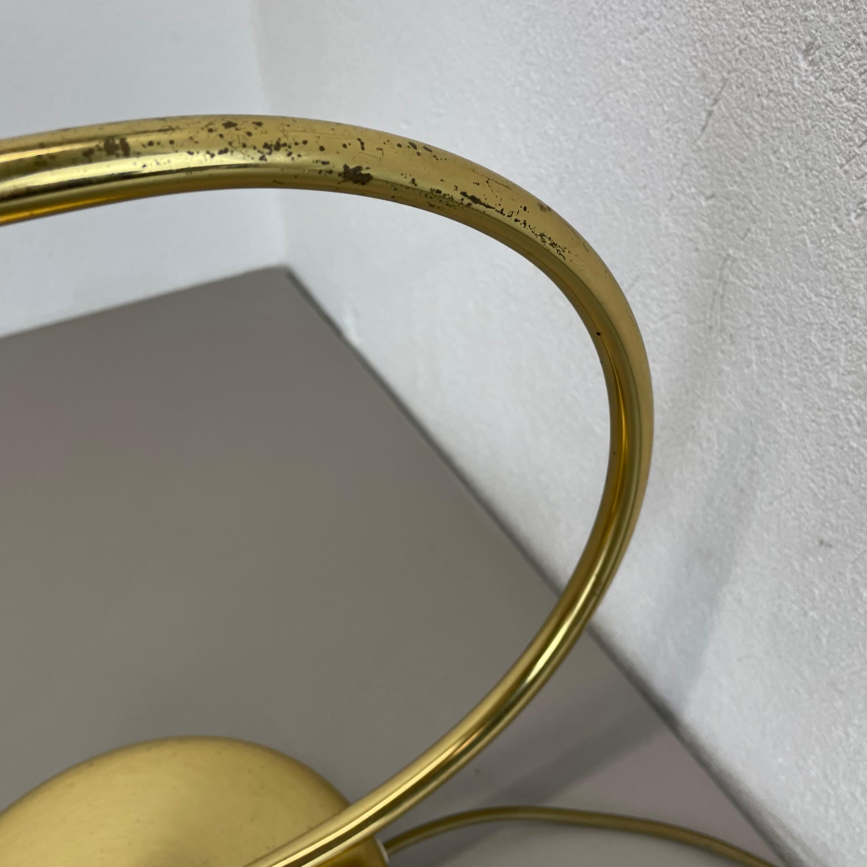 Métal Rare lampe de table de style KOCH AND LOWY xxl SPACE AGE en laiton, Allemagne 1970 en vente