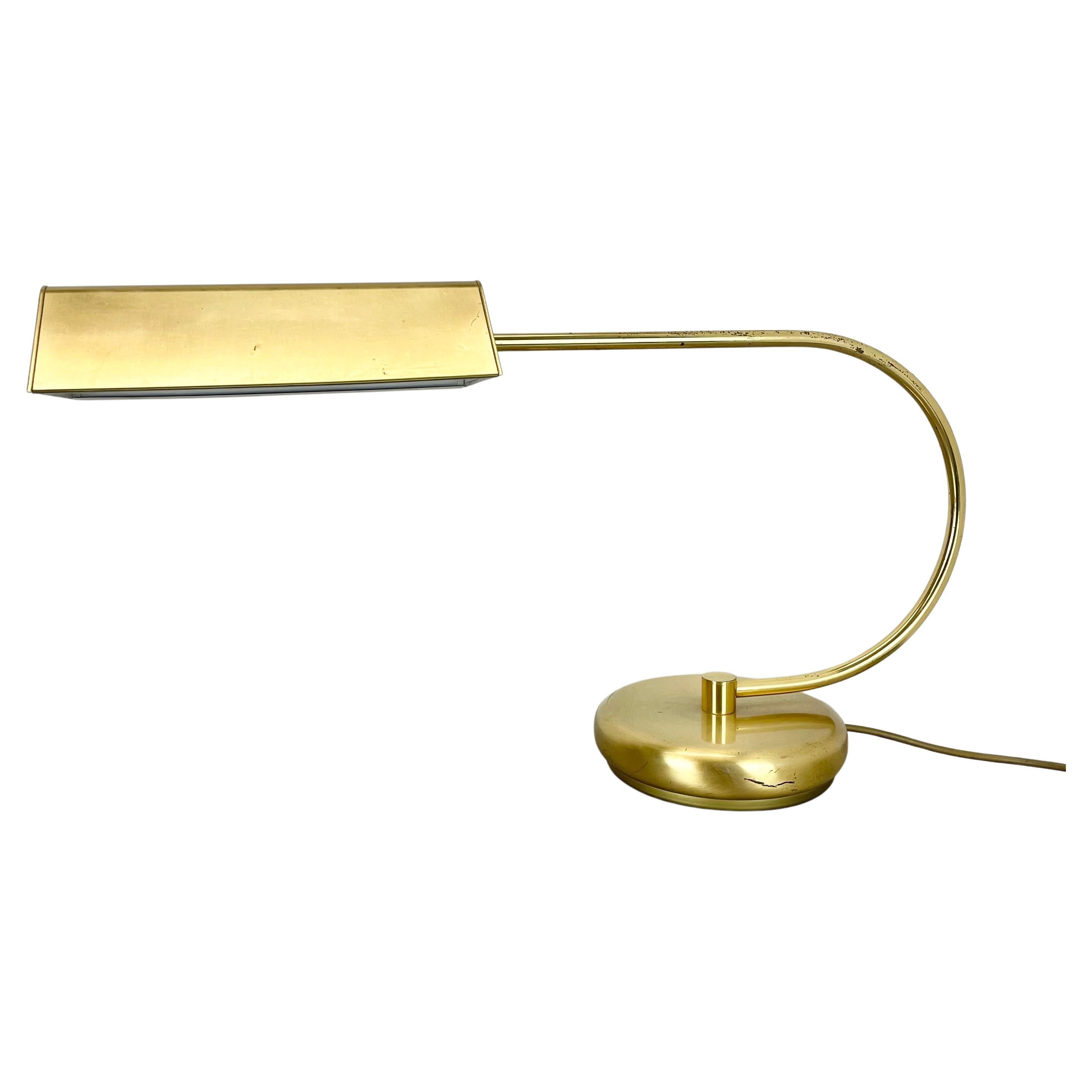 Rare lampe de table de style KOCH AND LOWY xxl SPACE AGE en laiton, Allemagne 1970 en vente