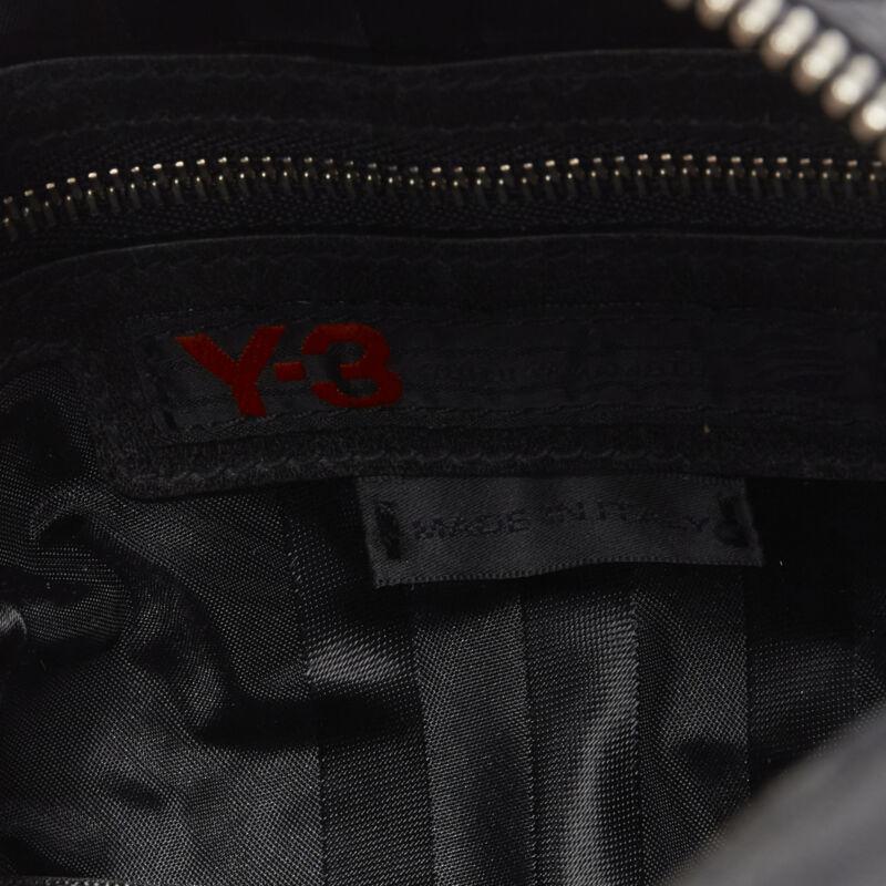 rare Y3 YOHJI YAMAMOTO ADIDAS volleyball distressed leather crossbody bag 5