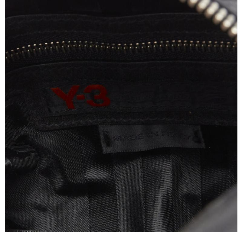 rare Y3 YOHJI YAMAMOTO ADIDAS volleyball sac à bandoulière en cuir vieilli 6