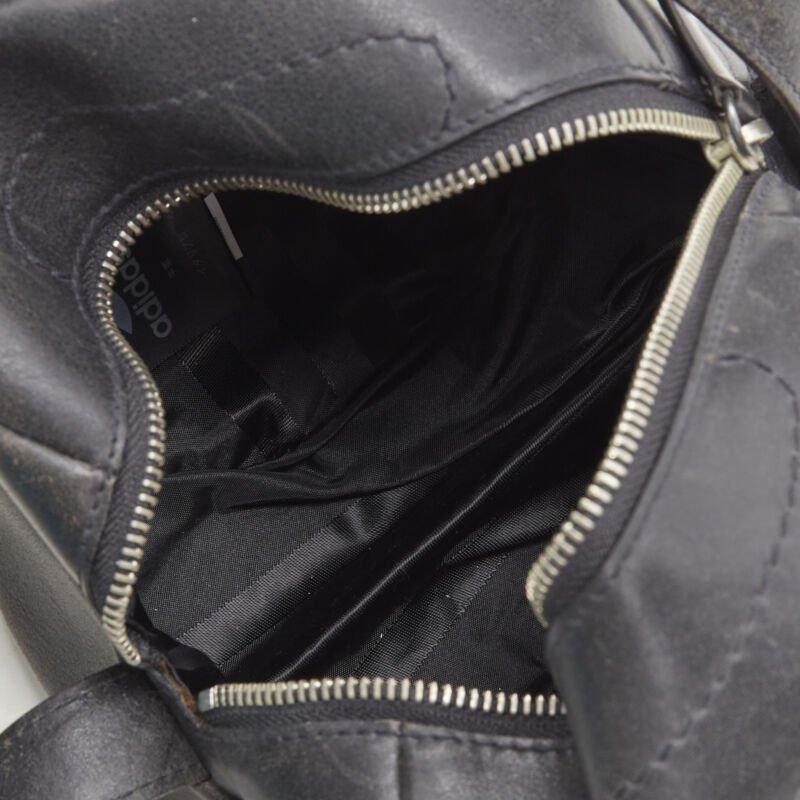 rare Y3 YOHJI YAMAMOTO ADIDAS volleyball distressed leather crossbody bag 6