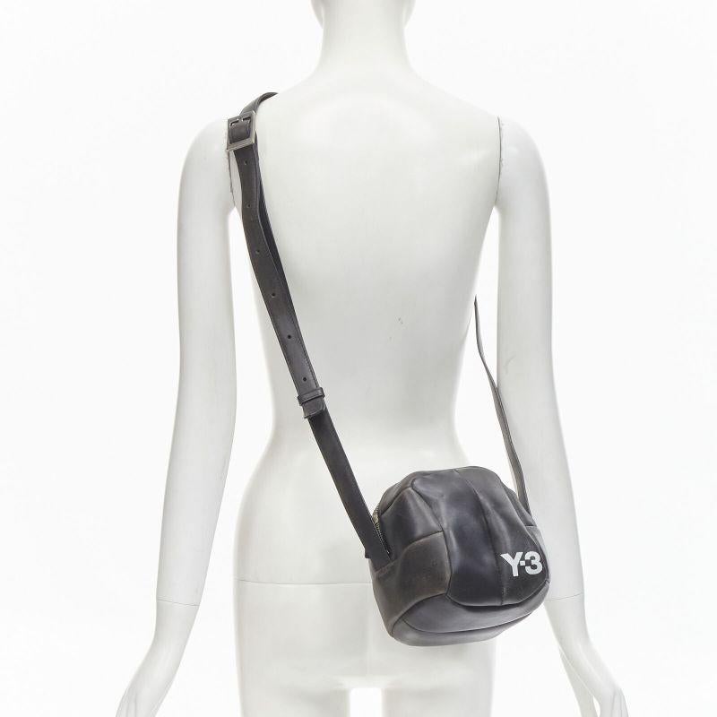 rare Y3 YOHJI YAMAMOTO ADIDAS volleyball distressed leather crossbody bag
Reference: ANWU/A00912
Brand: Y3
Designer: Yohji Yamamoto
Material: Leather
Color: Black
Pattern: Solid
Closure: Zip
Lining: Fabric
Made in: Italy

CONDITION:
Condition: Good,