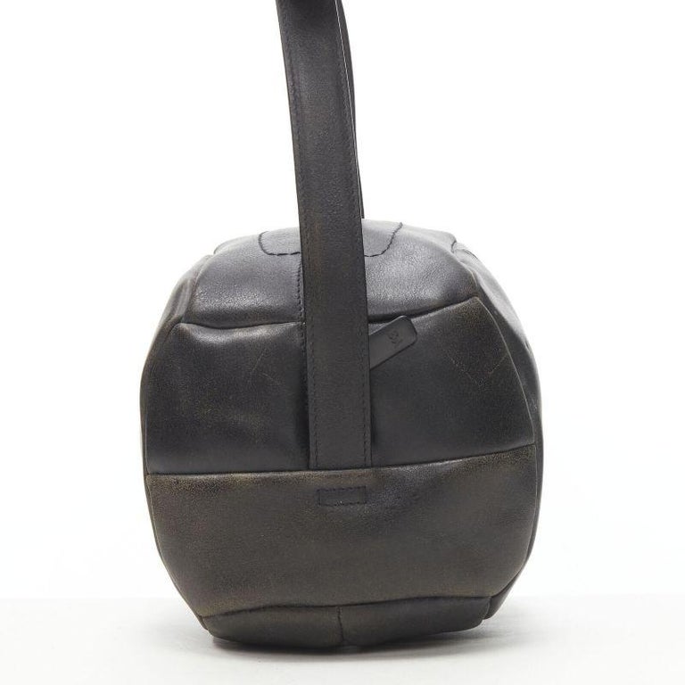 rare Y3 YOHJI YAMAMOTO ADIDAS volleyball distressed leather crossbody