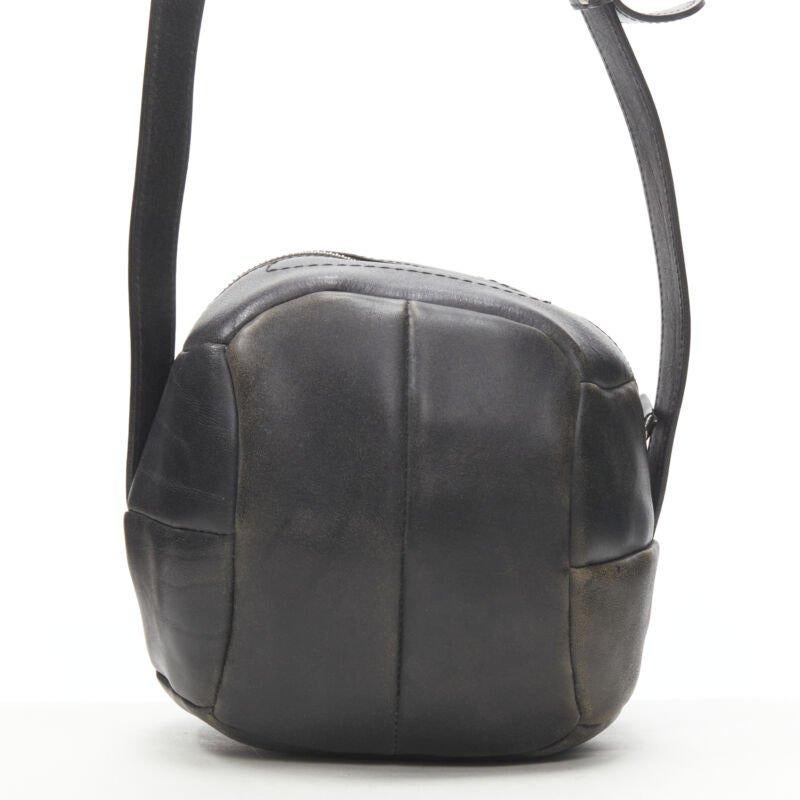 Women's rare Y3 YOHJI YAMAMOTO ADIDAS volleyball distressed leather crossbody bag
