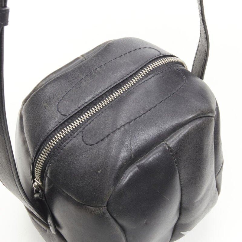 rare Y3 YOHJI YAMAMOTO ADIDAS volleyball distressed leather crossbody bag 3