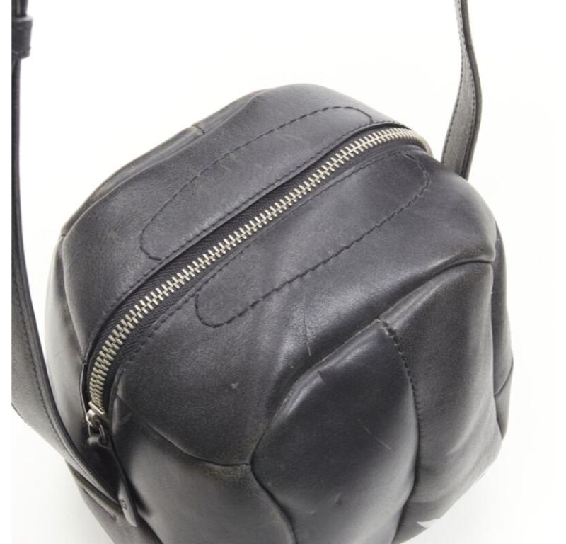 rare Y3 YOHJI YAMAMOTO ADIDAS volleyball sac à bandoulière en cuir vieilli 4