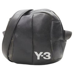 rare Y3 YOHJI YAMAMOTO ADIDAS volleyball distressed leather crossbody bag