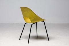 Rare Yellow Fiberglass Tulip Chair by Pierre Guariche for Steiner, 1950s