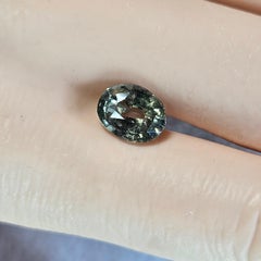 RARE Yellowish Green Certified Natural 3.04ct Sapphire