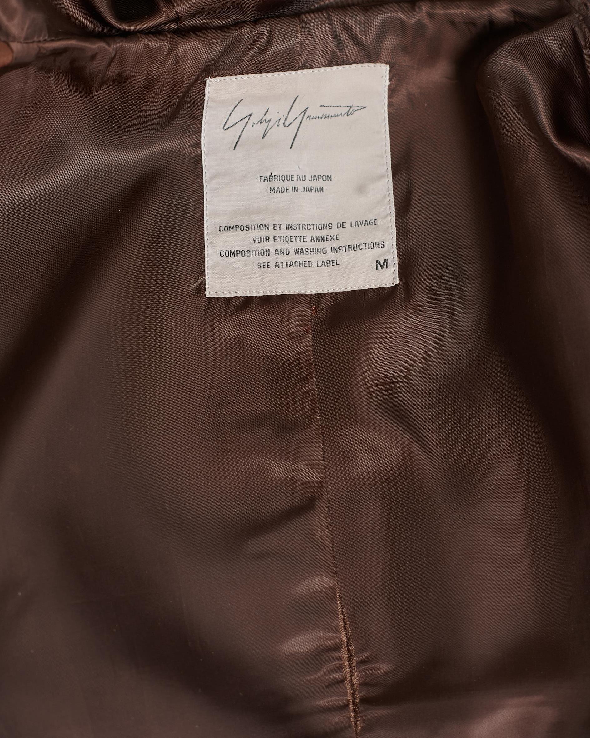 Rare Yohji Yamamoto Runway Leather & Feathers Shorts Suit Ensemble, FW 1991-1992 For Sale 15