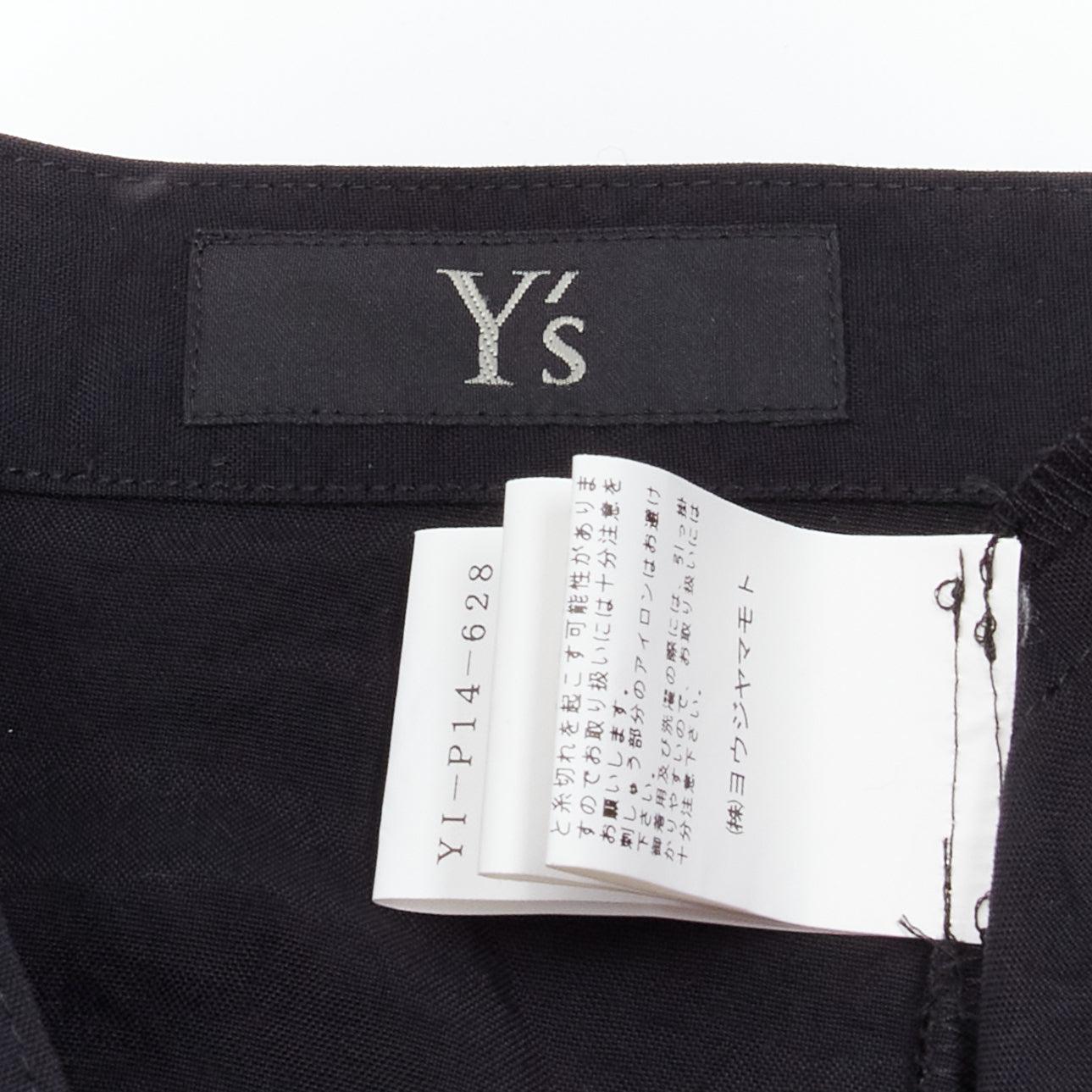 rare Y'S YOHJI YAMAMOTO red hand stitched detail asymmetric harem pants JP2 M For Sale 3