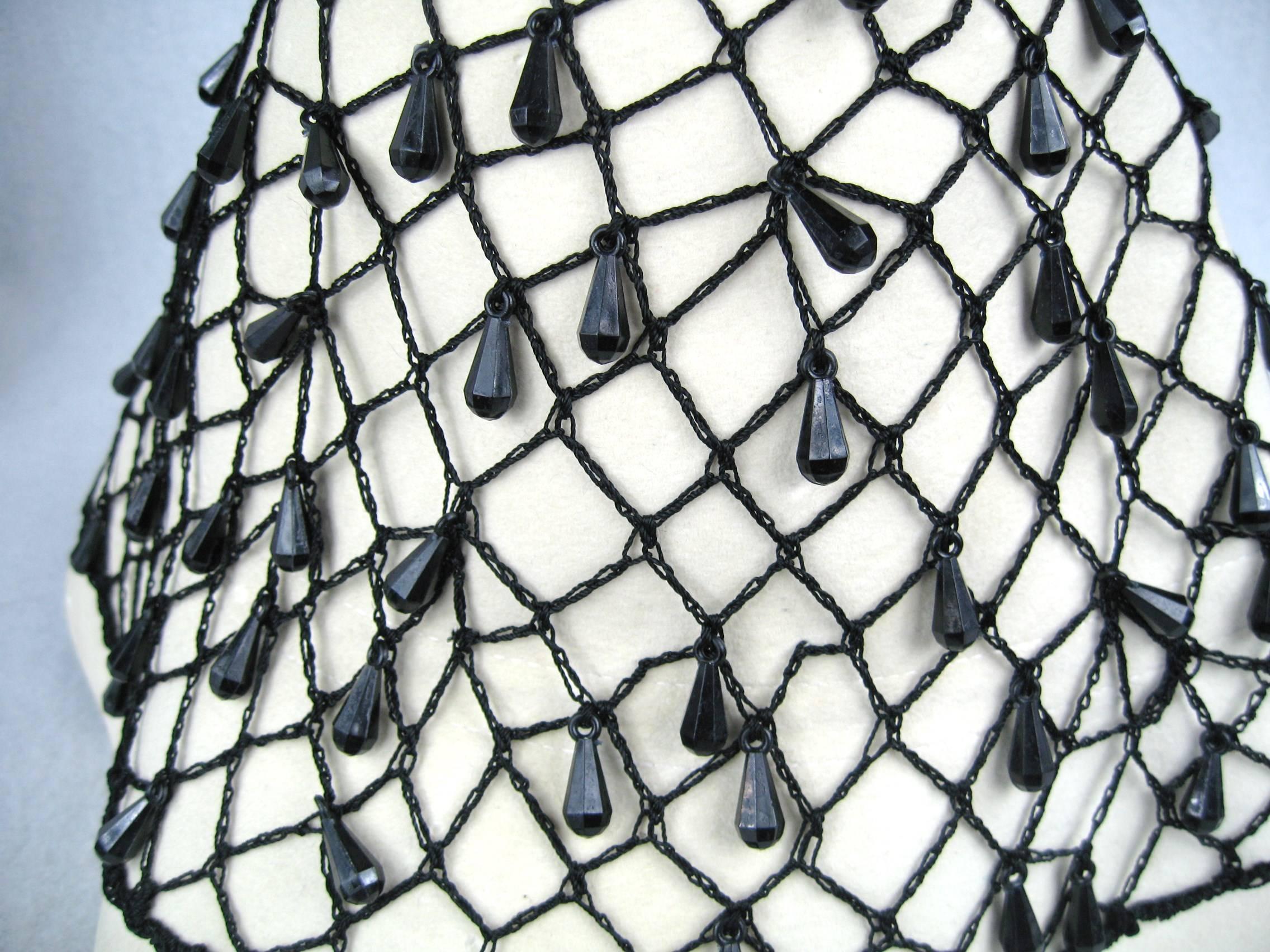 Rare YSL 1960s Yves Saint Laurent Beaded Cloche Hat 2