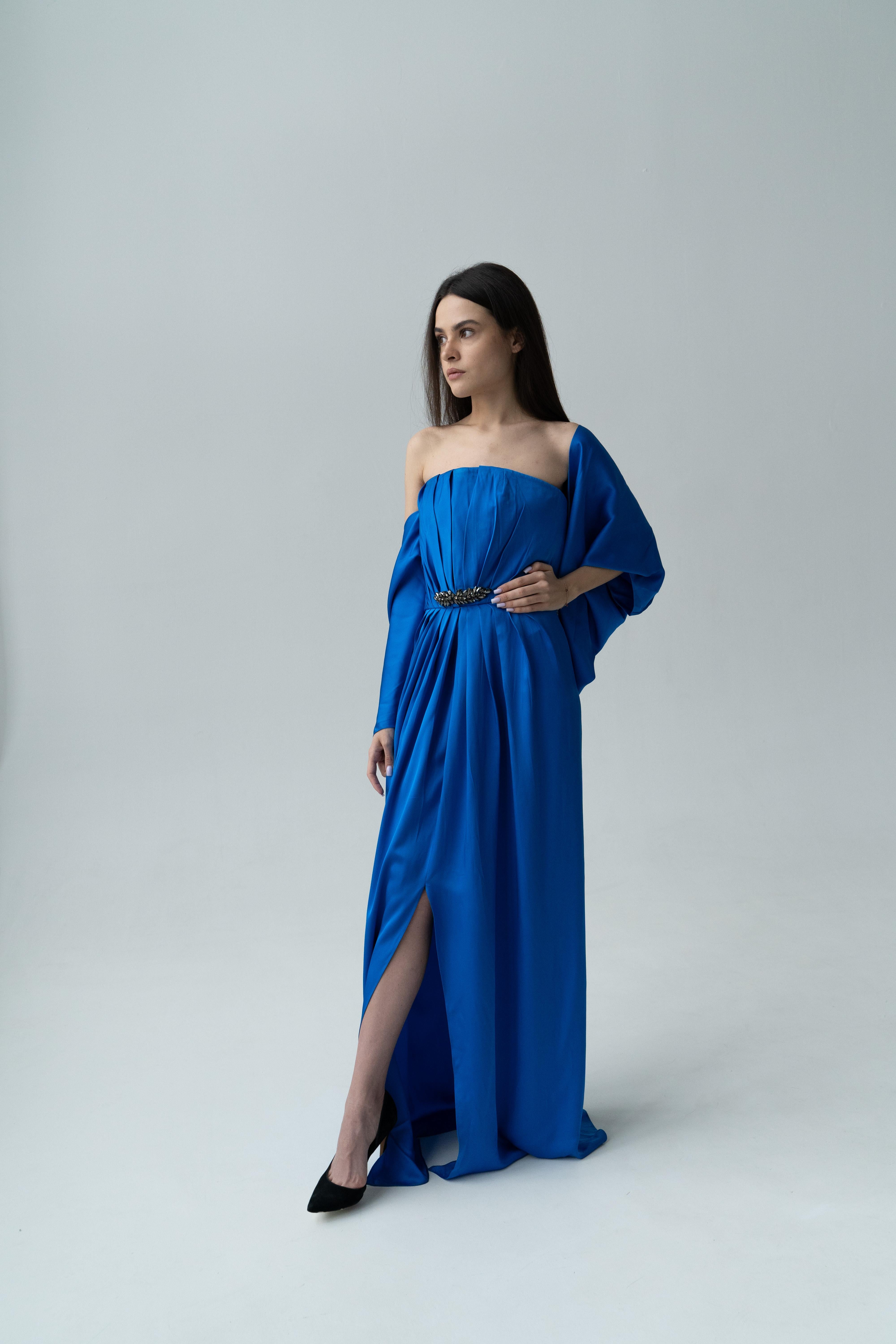 RARE YSL 2012 Saint Laurent Edition Soir Strapless Crystal Silk Dress 1