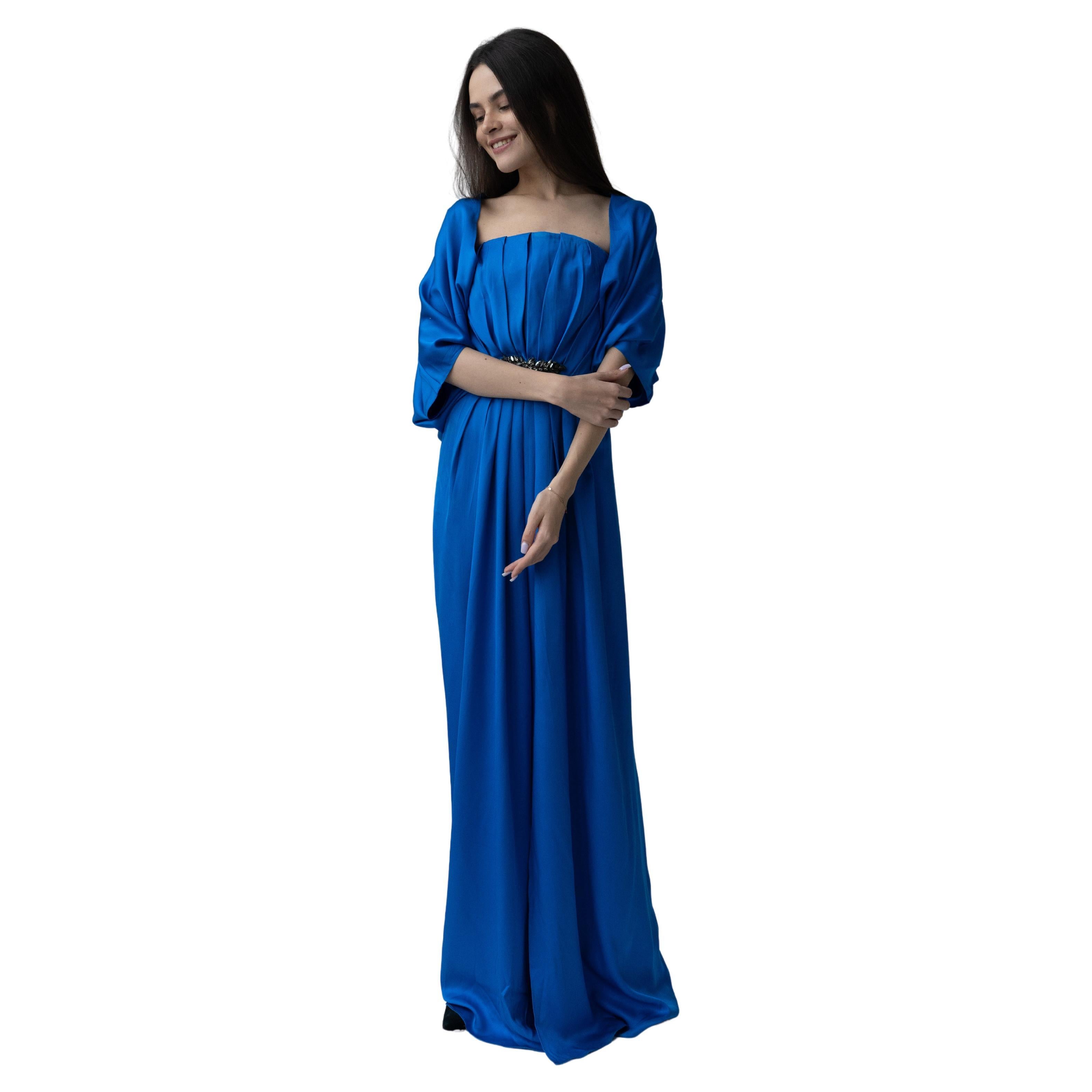 RARE YSL 2012 Saint Laurent Edition Soir Strapless Crystal Silk Dress