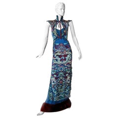Rare YSL Tom Ford Asian Ensemble w/Mink Fur Seen at Met Costume Institute