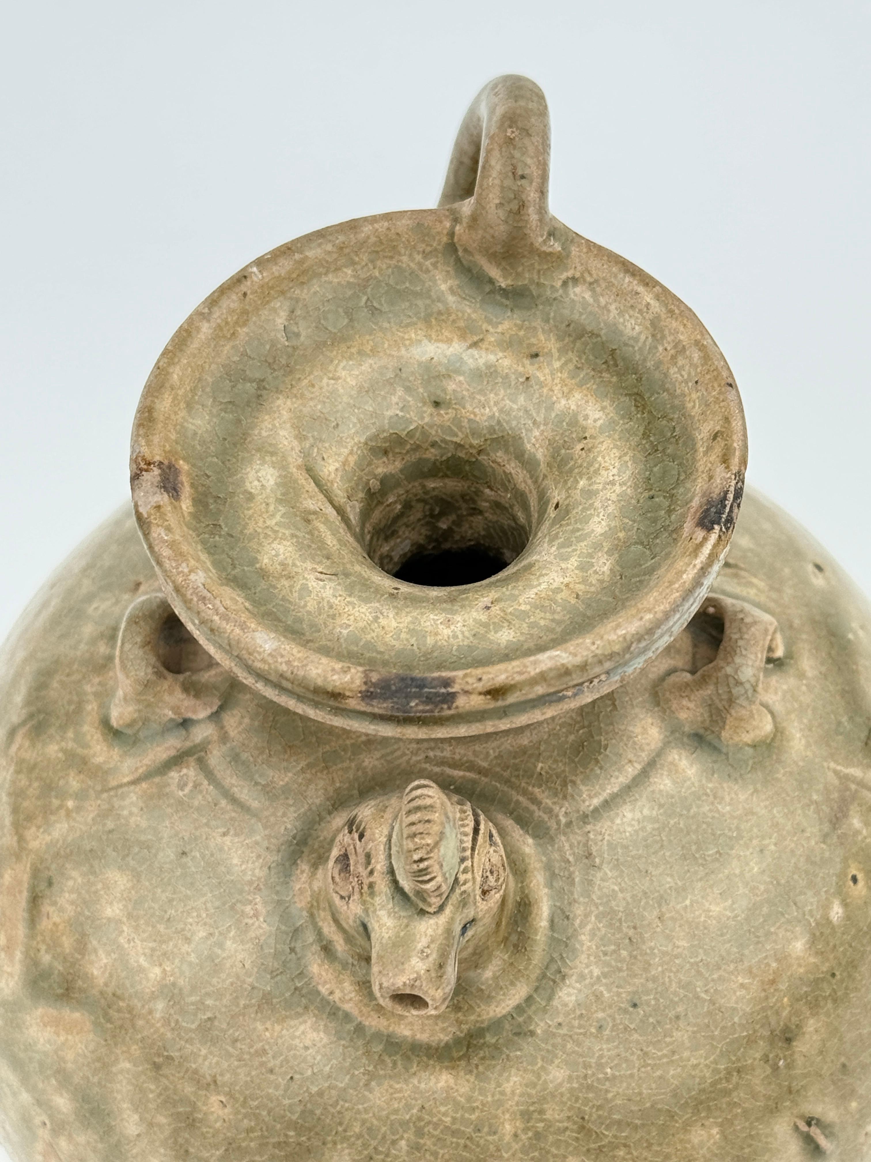 Rare Yue Celadon Chicken-Head Ewer, Jin-Southern Dynasty For Sale 5