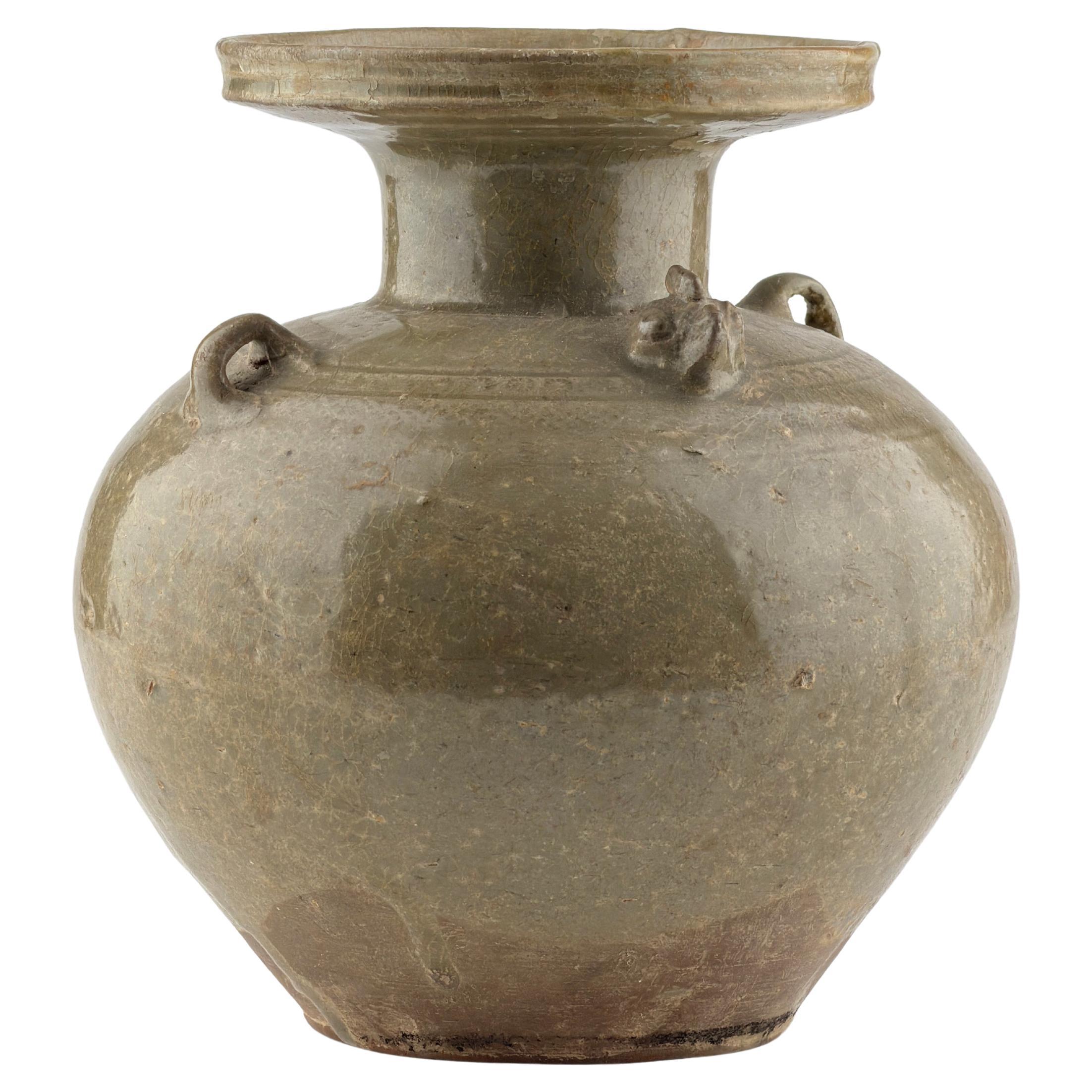 Rare aiguière à tête de poulet en céladon de Yue, Dynastie Jin-Sud