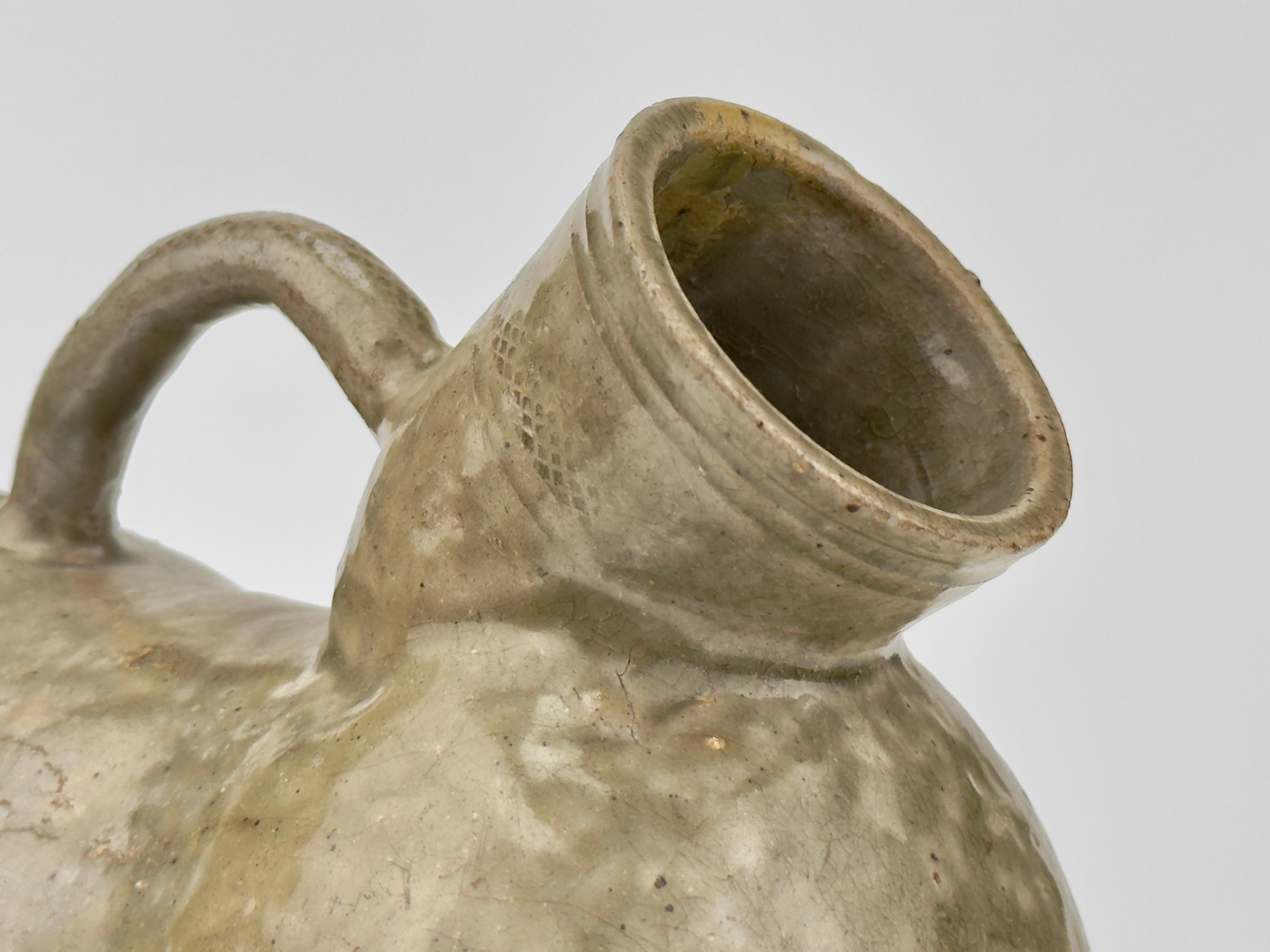Rare Yue Celadon-Glazed Figural Vessel, Western Jin dynasty (265-420) For Sale 6