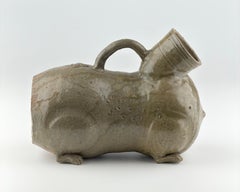 Rare Yue Celadon-Glazed Figural Vessel, Western Jin dynasty (265-420)