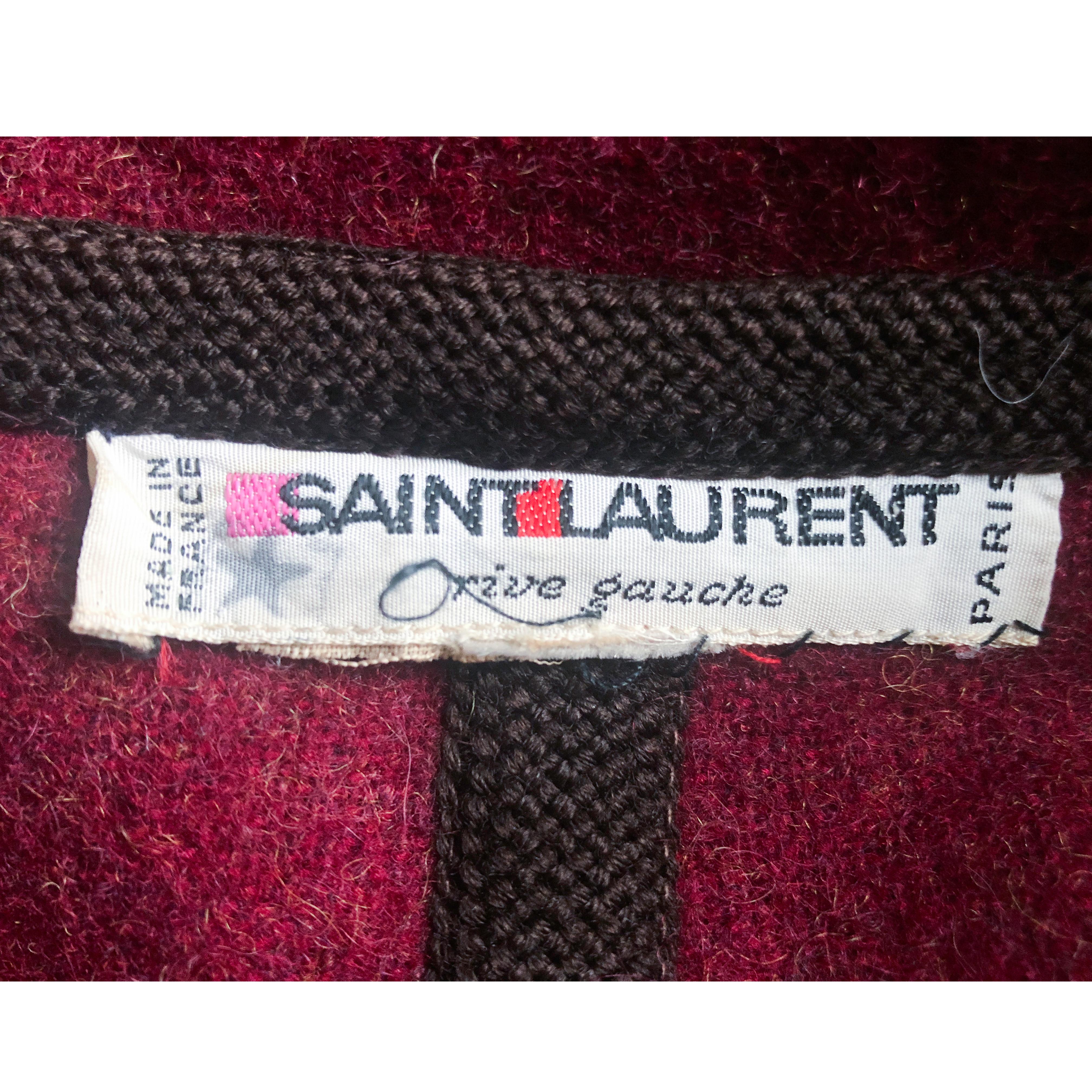 Rare Yves Saint Laurent burnous, (cloak) African Collection, Fall/ Winter 1970 2