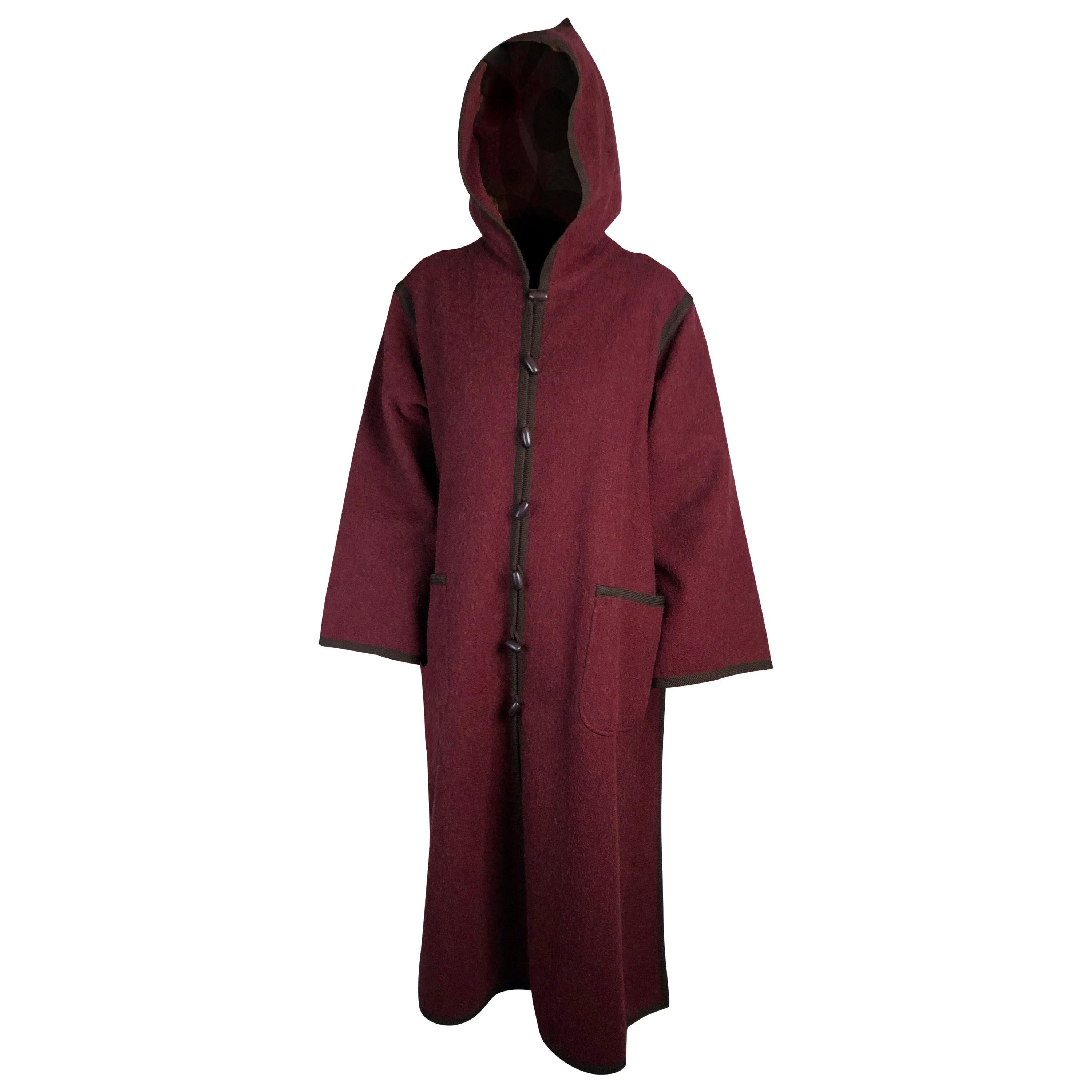 Seltene afrikanische Yves Saint Laurent burnous,(Baumwolle) Kollektion, Herbst/Winter 1970 im Angebot