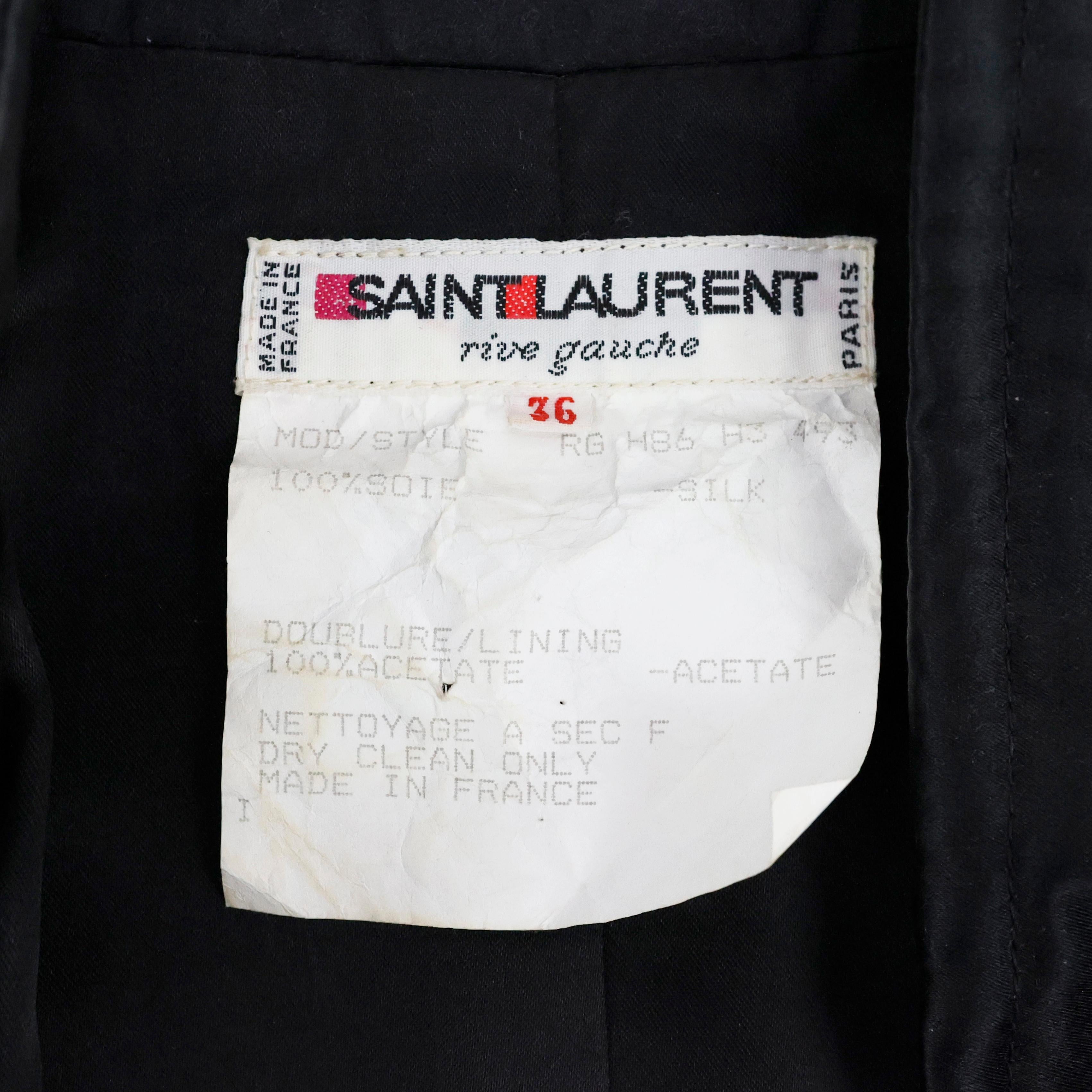Women's Rare Yves Saint Laurent Chinese Jacket For Sale