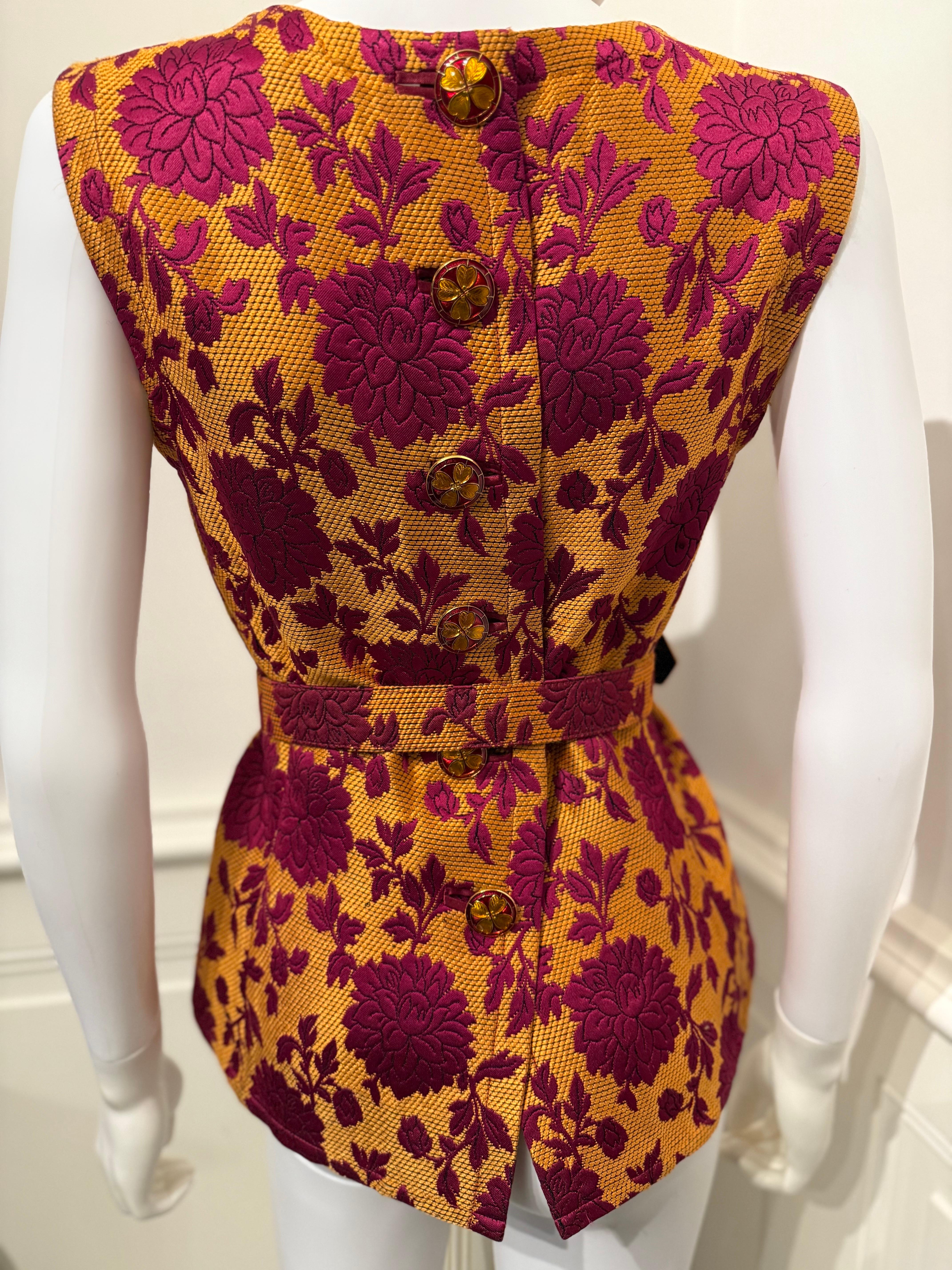 Raro Yves Saint Laurent Rive Gauche A/I 1992/1993 Top/gilet documentato in passerella in vendita 1