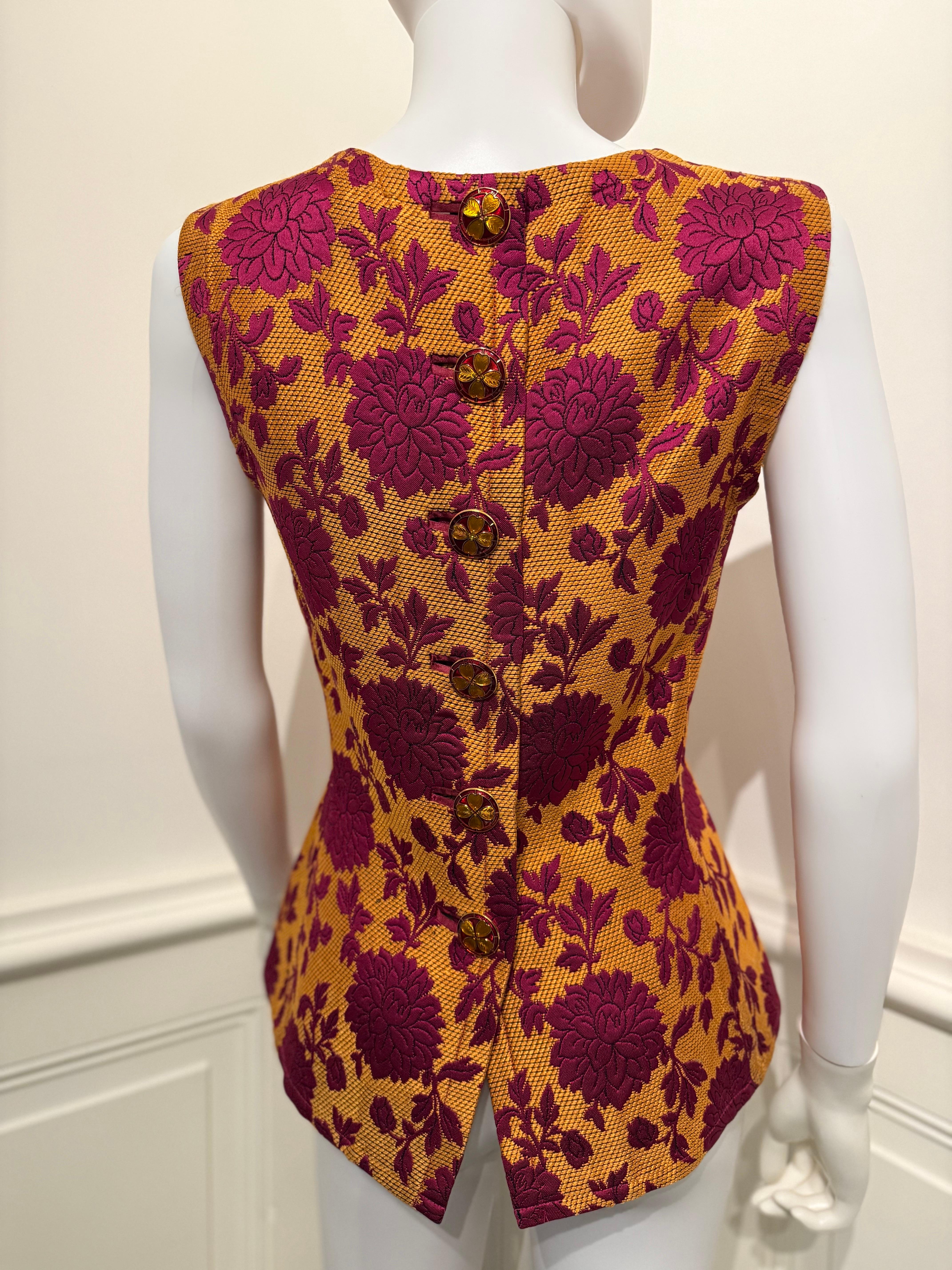 Raro Yves Saint Laurent Rive Gauche A/I 1992/1993 Top/gilet documentato in passerella in vendita 2