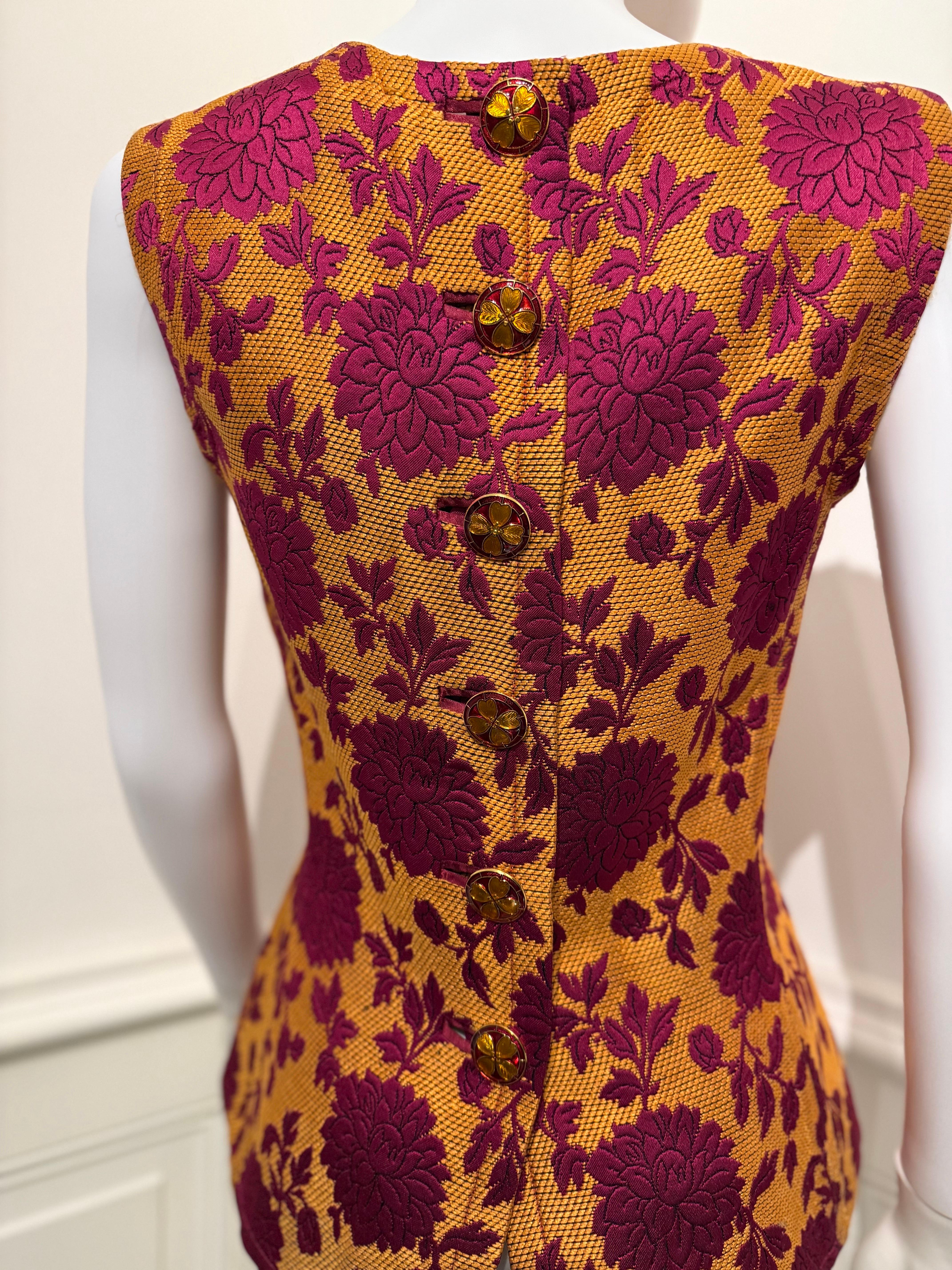 Raro Yves Saint Laurent Rive Gauche A/I 1992/1993 Top/gilet documentato in passerella in vendita 3