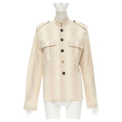 Seltenes YVES SAINT LAURENT Vintage beiges YSL- Kapitänshemd