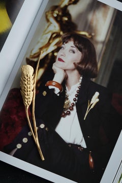Rare Yves Saint Laurent Wheat Brooch, Iconic Museum Piece, c.1987–1990