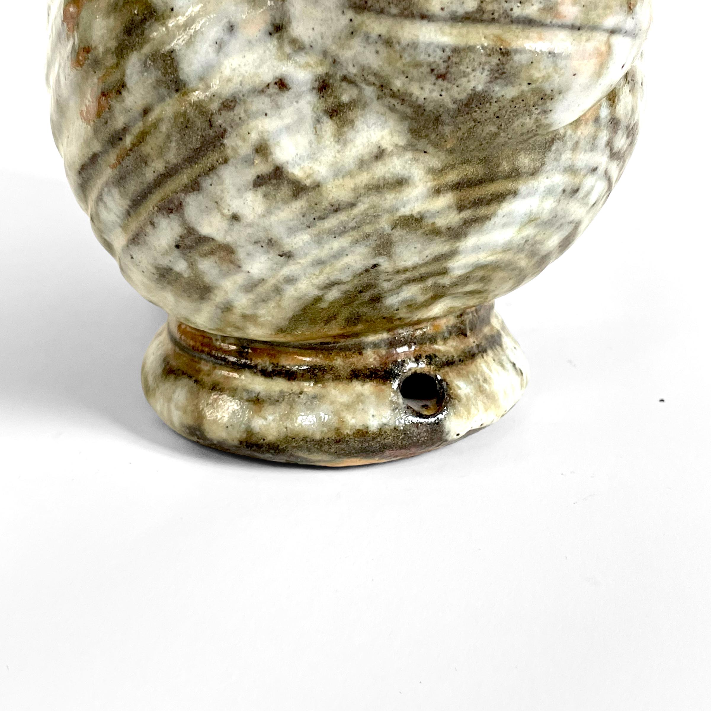 Céramique Rare pied de lampe zoomorphe d'Alexandre Kostanda, Vallauris, vers 1950 en vente
