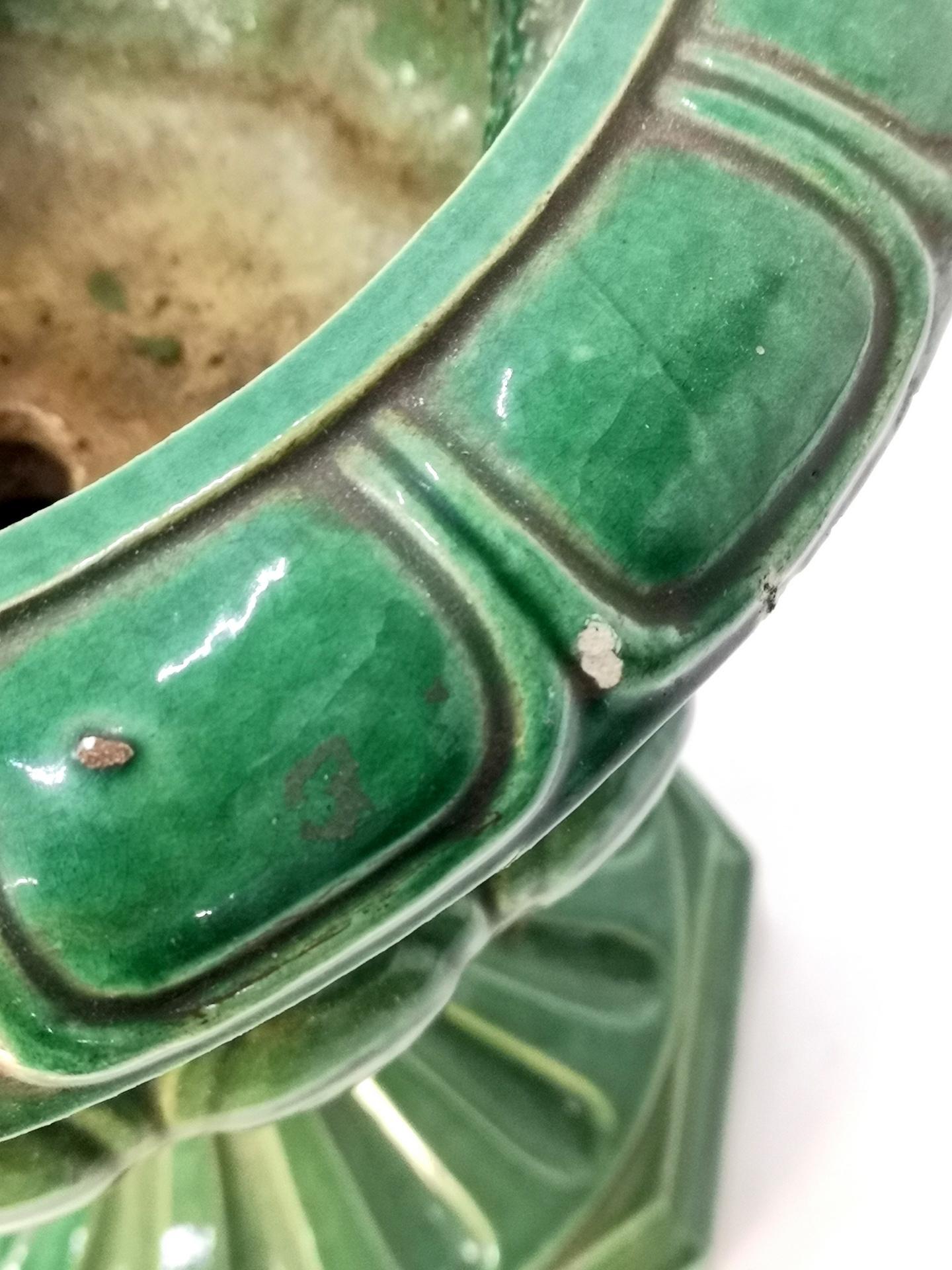 Rare Zsolnay Glazed Ceramic Turn of the Century Cachepot 2