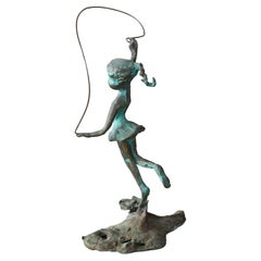 Rare! Girl Jump Rope Sculpture  Cranbrook Ind. Bronze Raymor Malcolm Moran 1956