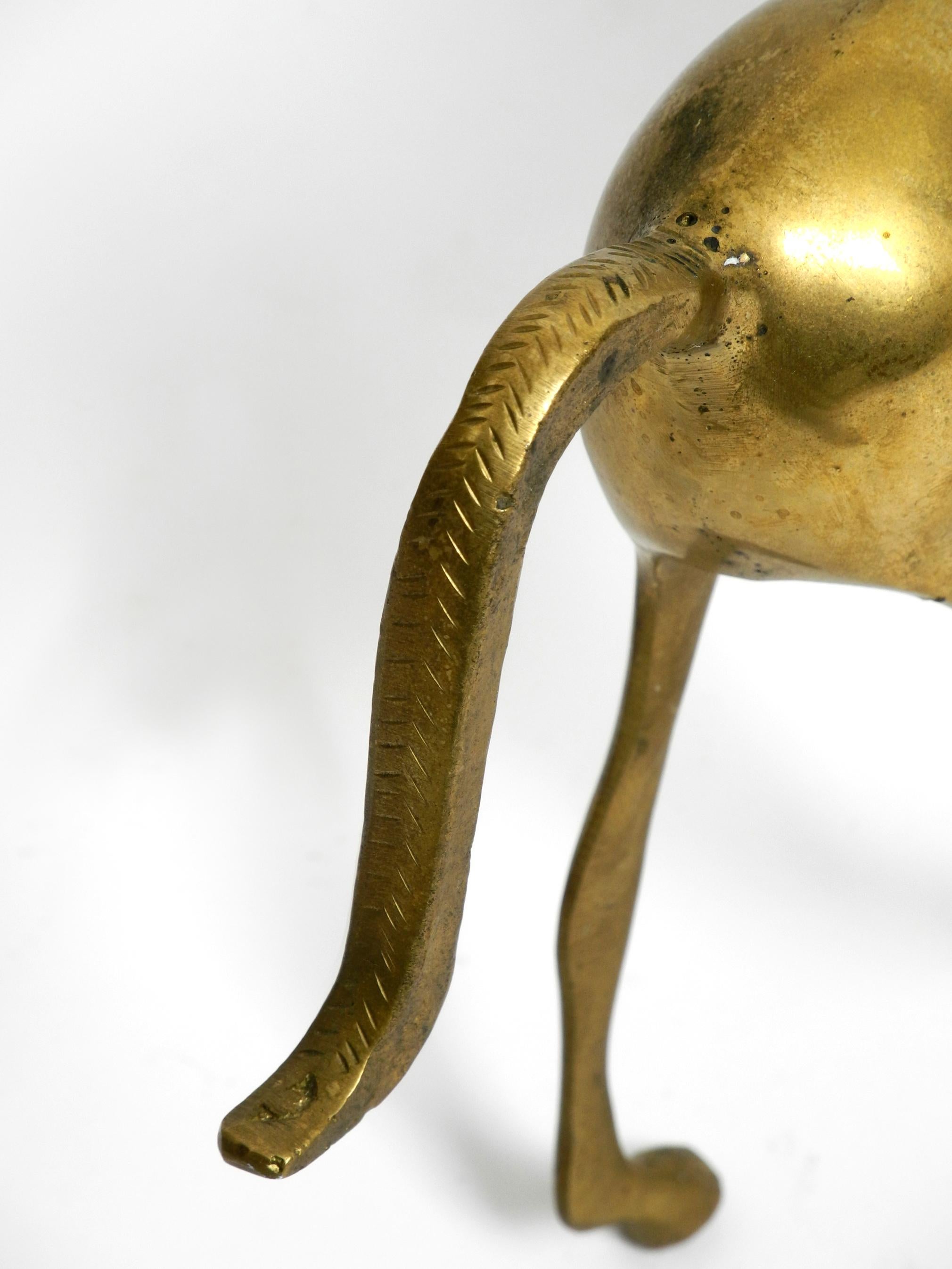 Brass Rarely Heavy 1960s Horse as Table Decoration