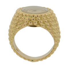 Rarely Seen 18 Karat Yellow Gold Piaget Ring Watch