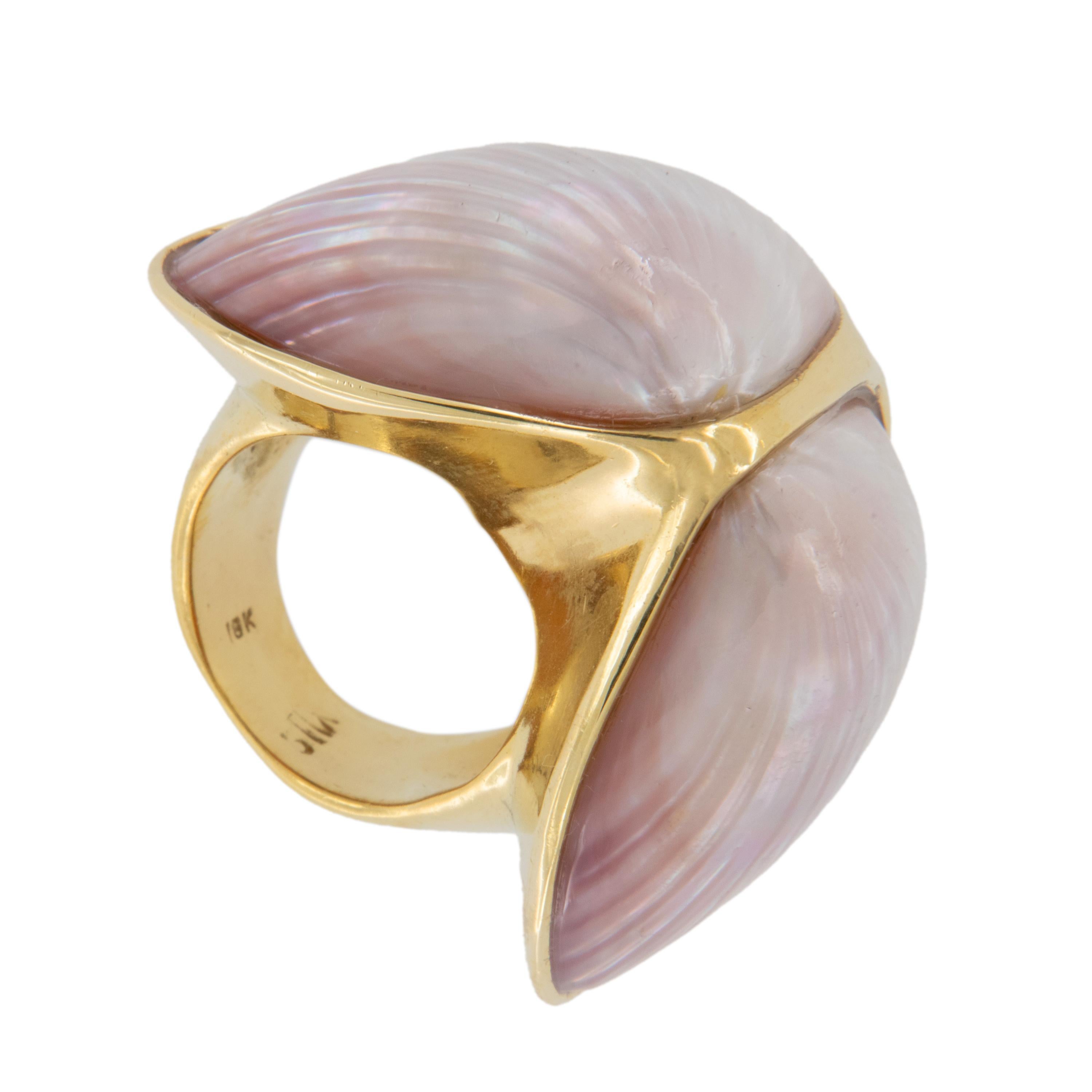 Contemporary Rarely Seen 18k Gold Marguerite Stix 